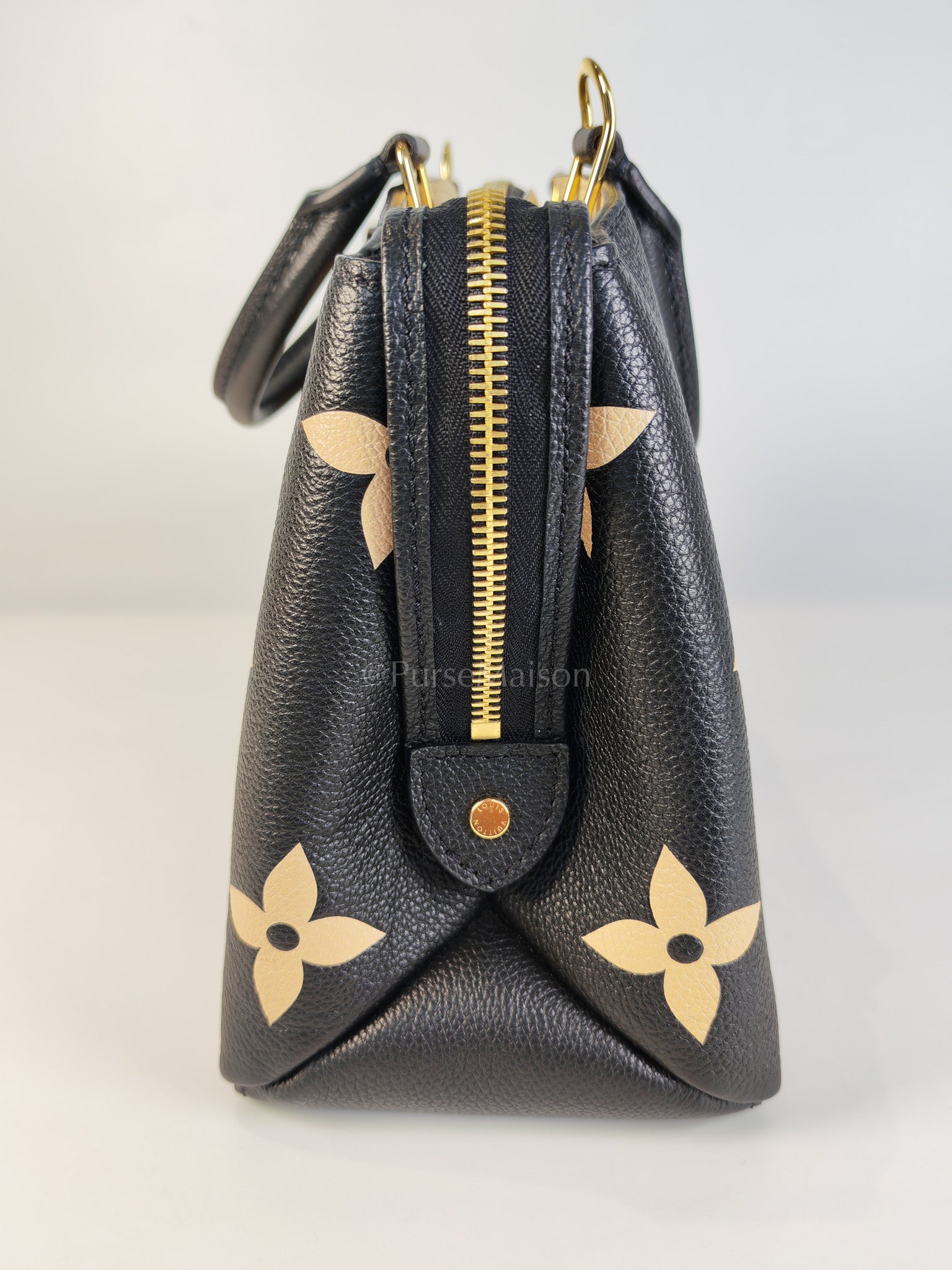 Petit Palais PM in Monogram Empreinte Bicolor Leather (Microchip) | Purse Maison Luxury Bags Shop