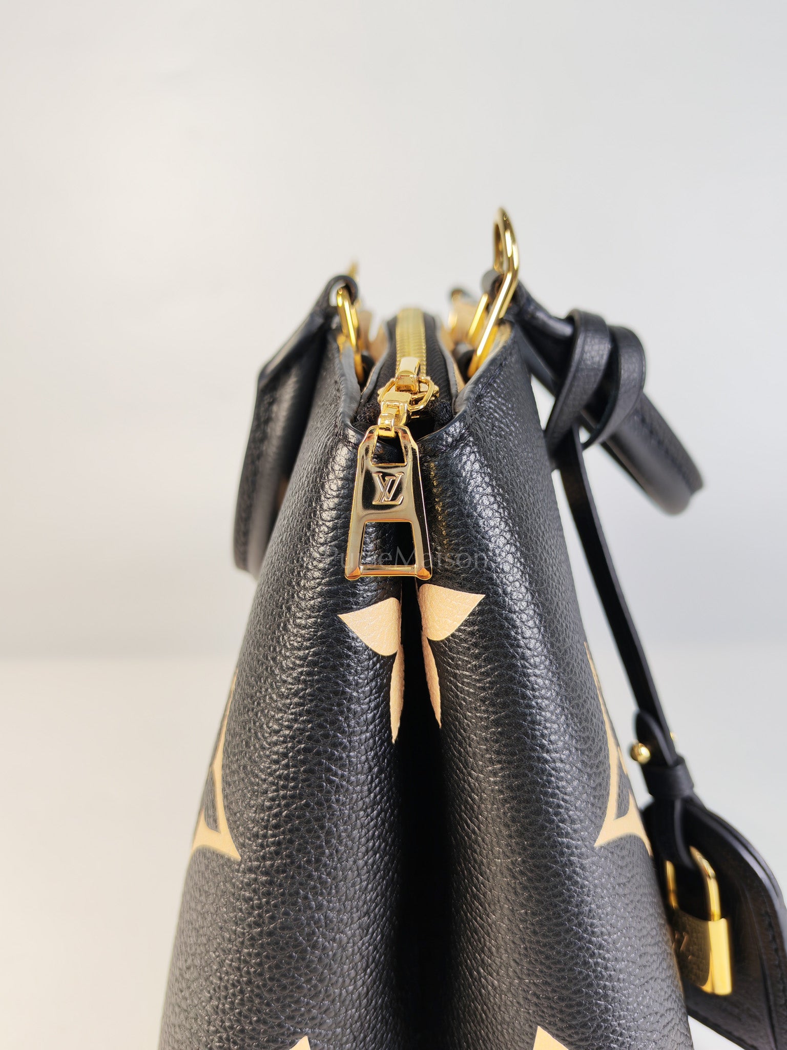 Petit Palais PM in Monogram Empreinte Bicolor Leather (Microchip) | Purse Maison Luxury Bags Shop