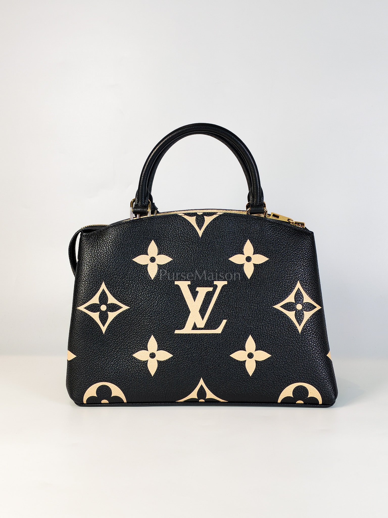 Petit Palais PM in Monogram Empreinte Bicolor Leather (Microchip) | Purse Maison Luxury Bags Shop