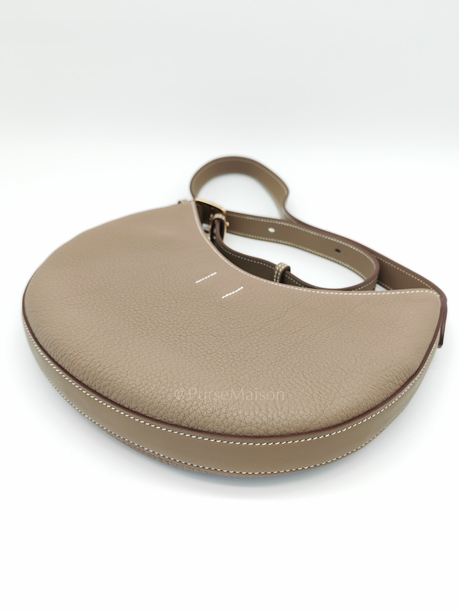 Petite Arcon Etoupe Togo and Swift Leather in Gold Hardware Stamp W (2024) | Purse Maison Luxury Bags Shop