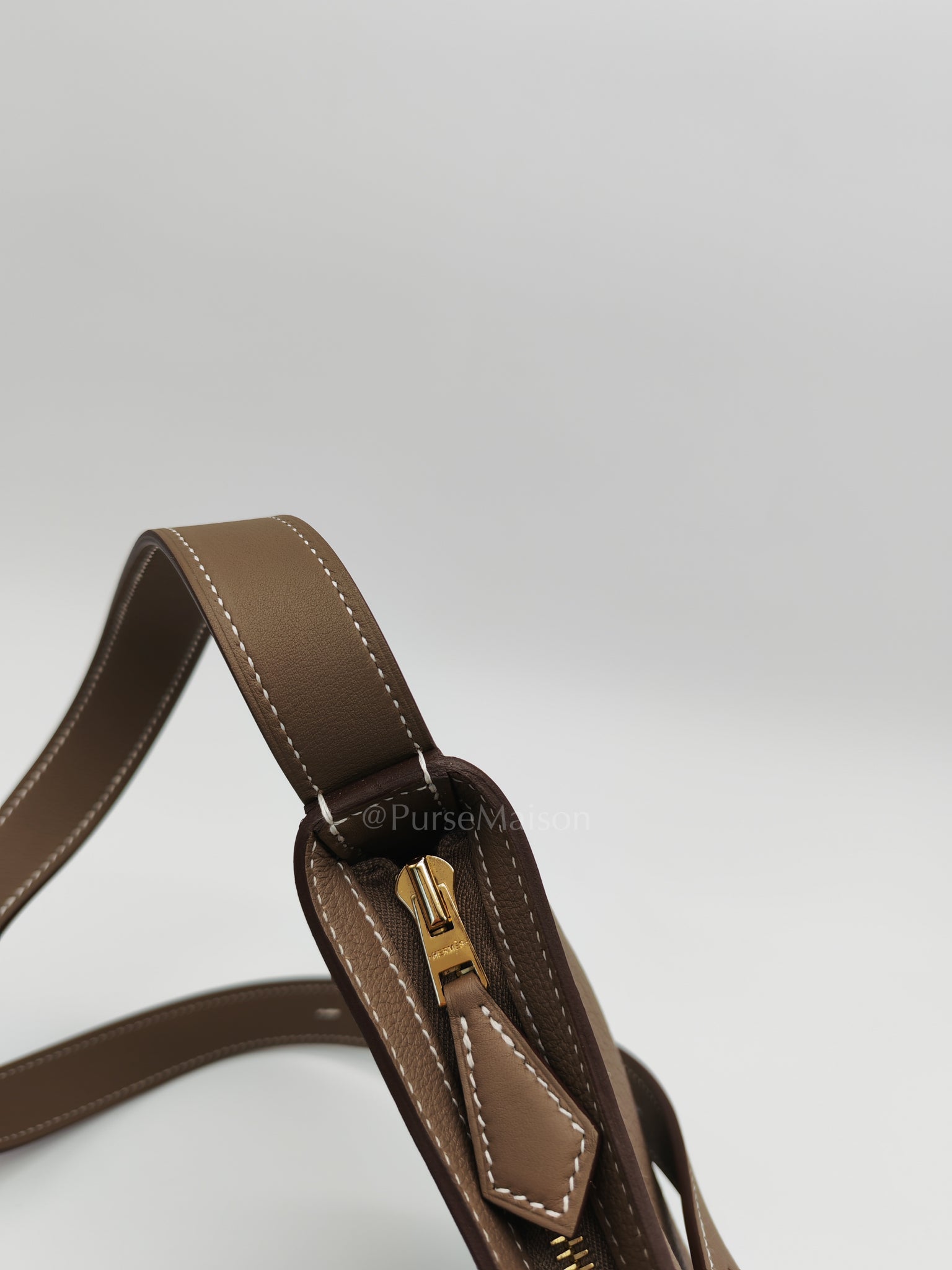 Petite Arcon Etoupe Togo and Swift Leather in Gold Hardware Stamp W (2024) | Purse Maison Luxury Bags Shop