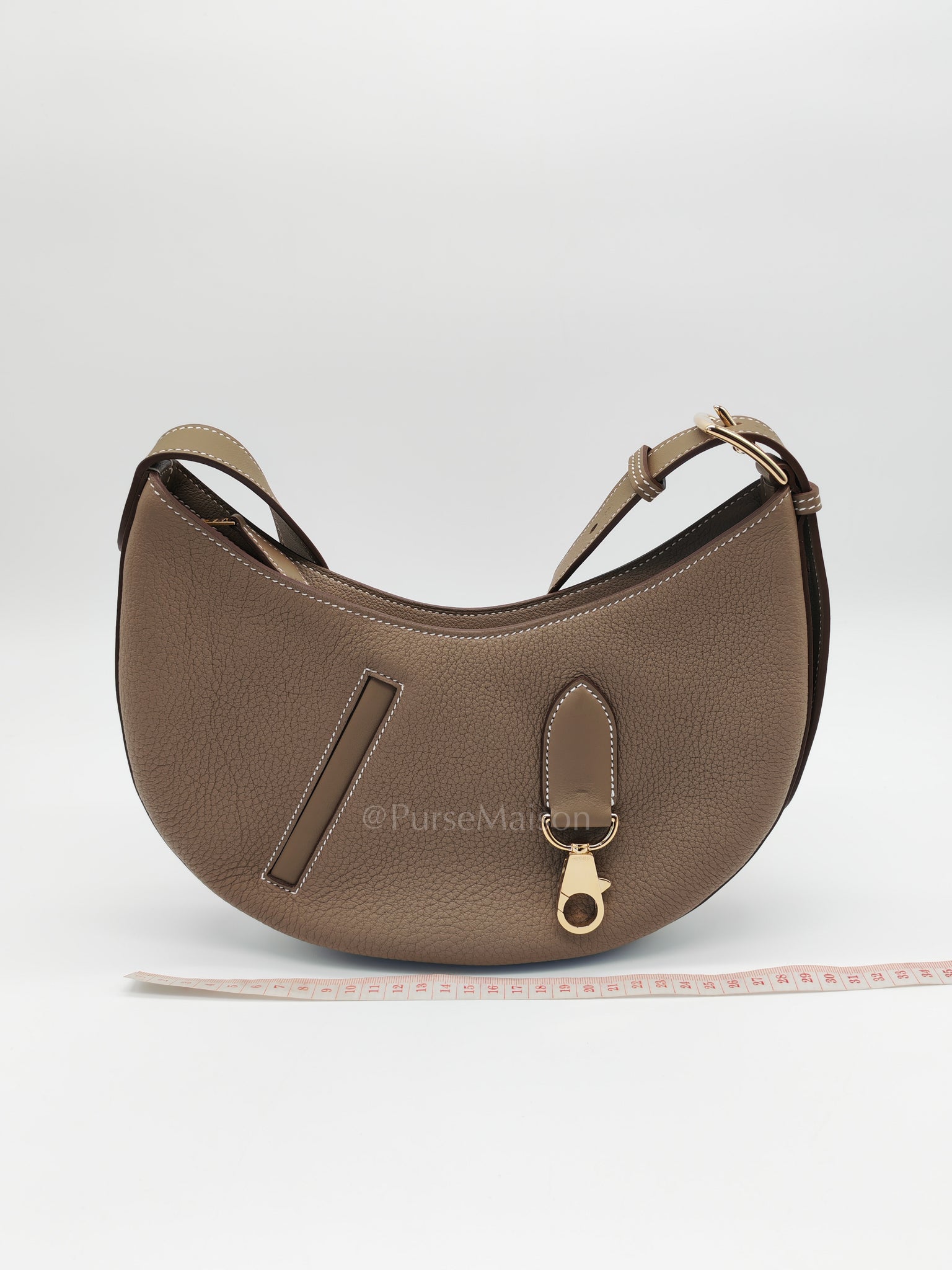 Petite Arcon Etoupe Togo and Swift Leather in Gold Hardware Stamp W (2024) | Purse Maison Luxury Bags Shop