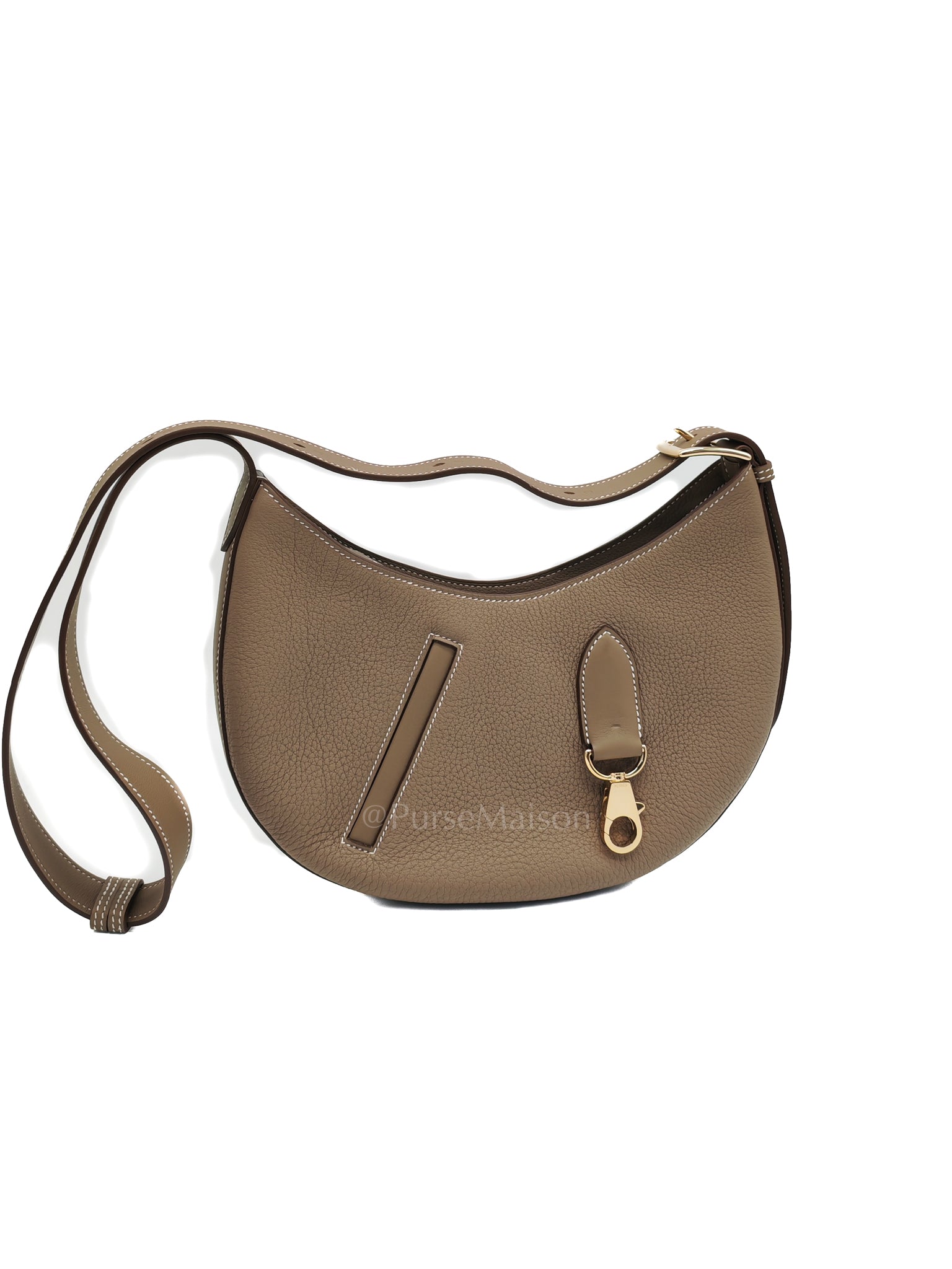 Petite Arcon Etoupe Togo and Swift Leather in Gold Hardware Stamp W (2024) | Purse Maison Luxury Bags Shop