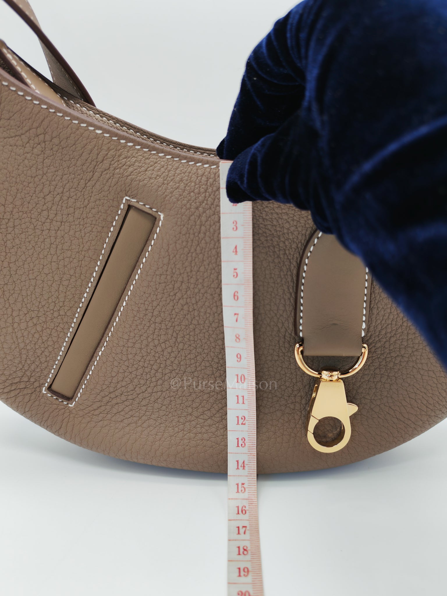 Petite Arcon Etoupe Togo and Swift Leather in Gold Hardware Stamp W (2024) | Purse Maison Luxury Bags Shop