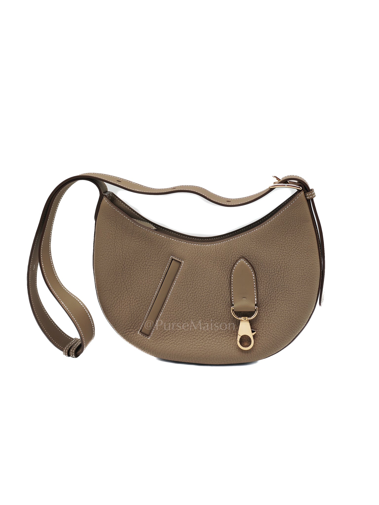 Petite Arcon Etoupe Togo and Swift Leather in Gold Hardware Stamp W (2024) | Purse Maison Luxury Bags Shop