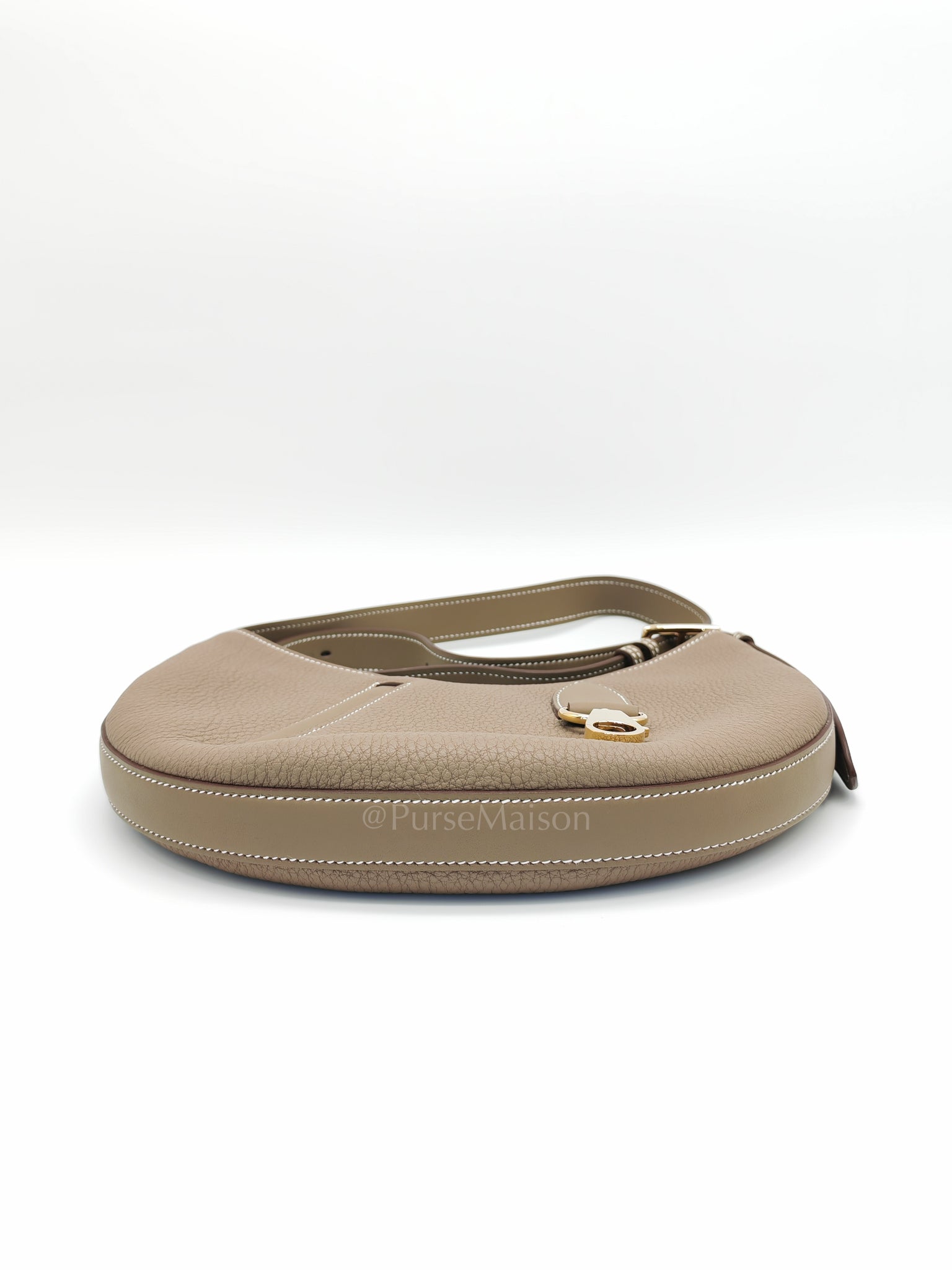 Petite Arcon Etoupe Togo and Swift Leather in Gold Hardware Stamp W (2024) | Purse Maison Luxury Bags Shop