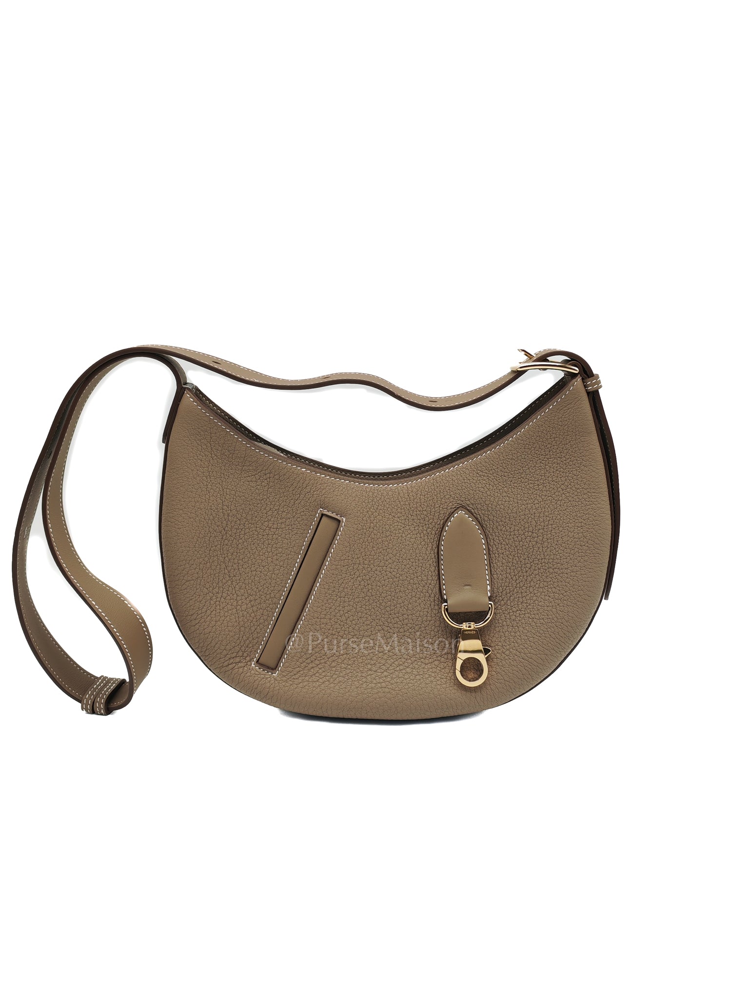 Petite Arcon Etoupe Togo and Swift Leather in Gold Hardware Stamp W (2024) | Purse Maison Luxury Bags Shop