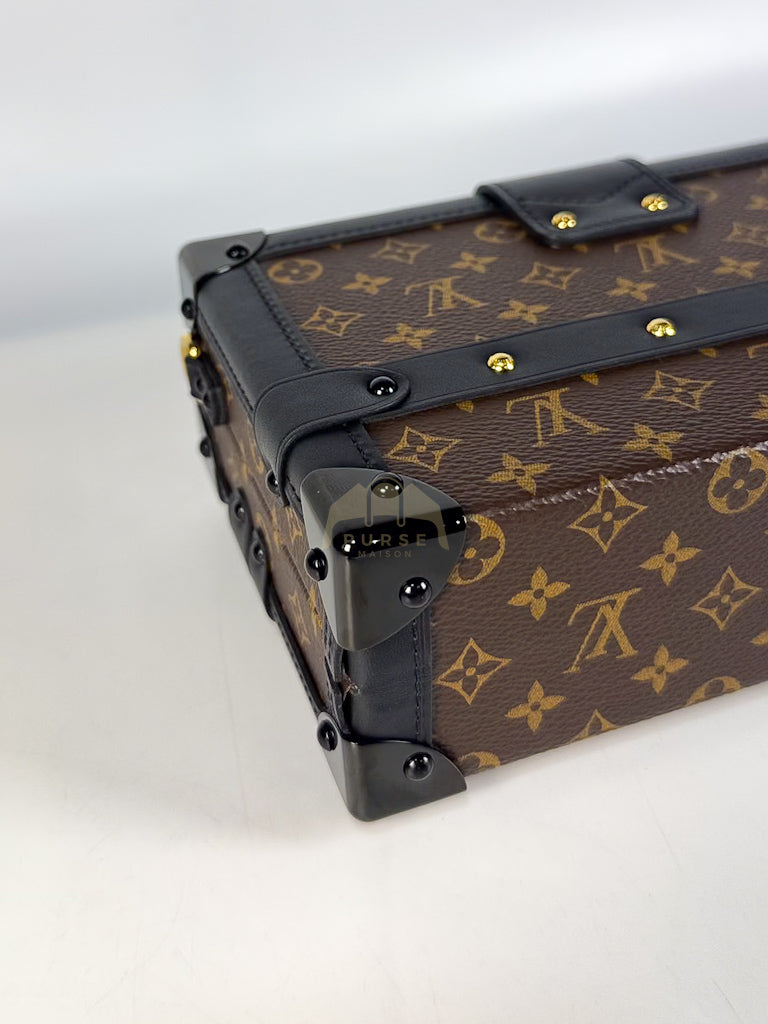 Petite Malle Bag in Monogram Coated Canvas & Gold Hardware Microchip | Purse Maison Luxury Bags Shop