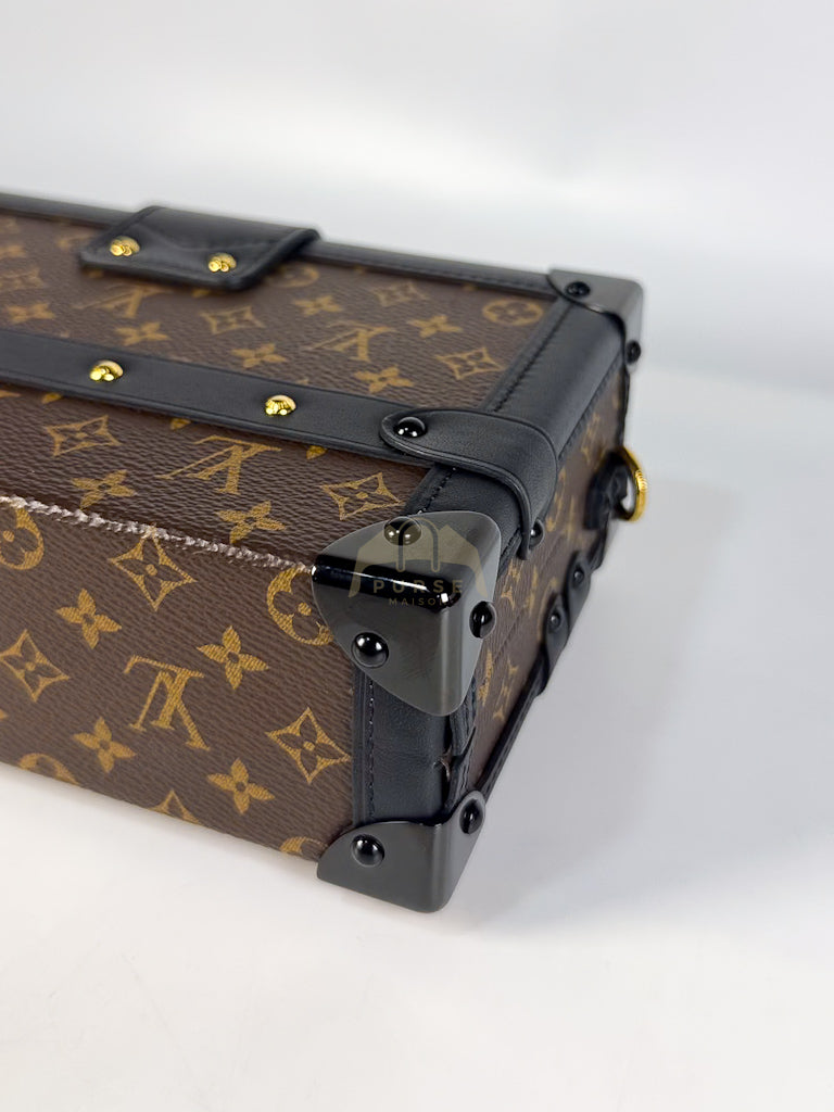 Petite Malle Bag in Monogram Coated Canvas & Gold Hardware Microchip | Purse Maison Luxury Bags Shop