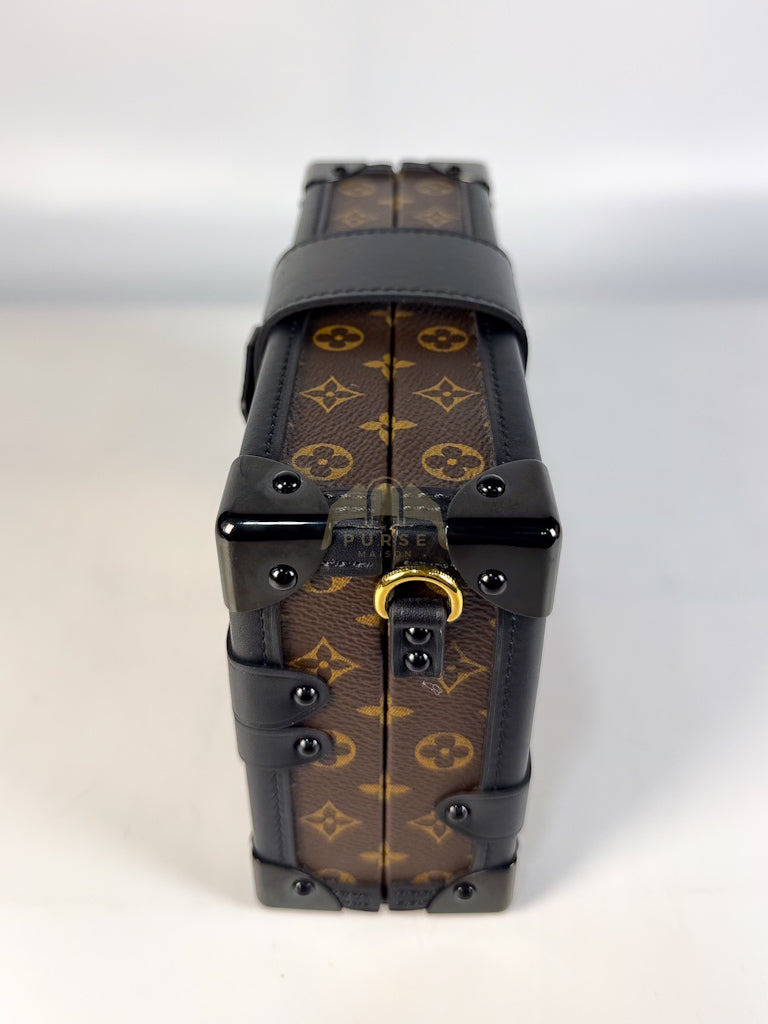 Petite Malle Bag in Monogram Coated Canvas & Gold Hardware Microchip | Purse Maison Luxury Bags Shop