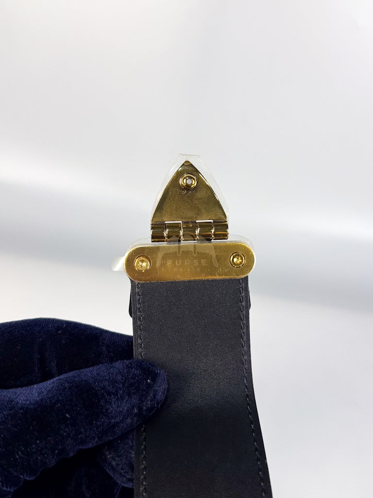 Petite Malle Bag in Monogram Coated Canvas & Gold Hardware Microchip | Purse Maison Luxury Bags Shop