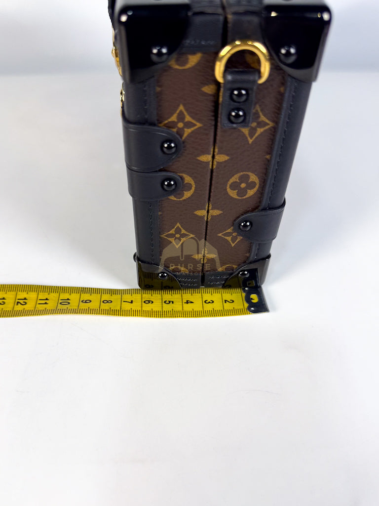 Petite Malle Bag in Monogram Coated Canvas & Gold Hardware Microchip | Purse Maison Luxury Bags Shop