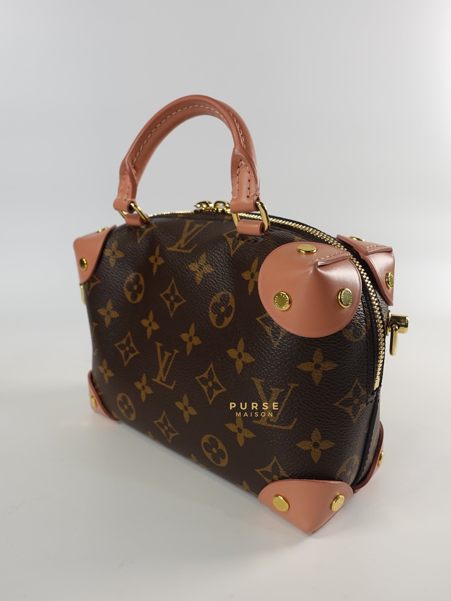 Petite Malle Souple Pink in Monogram Canvas (Date Code: TR3230 ) | Purse Maison Luxury Bags Shop