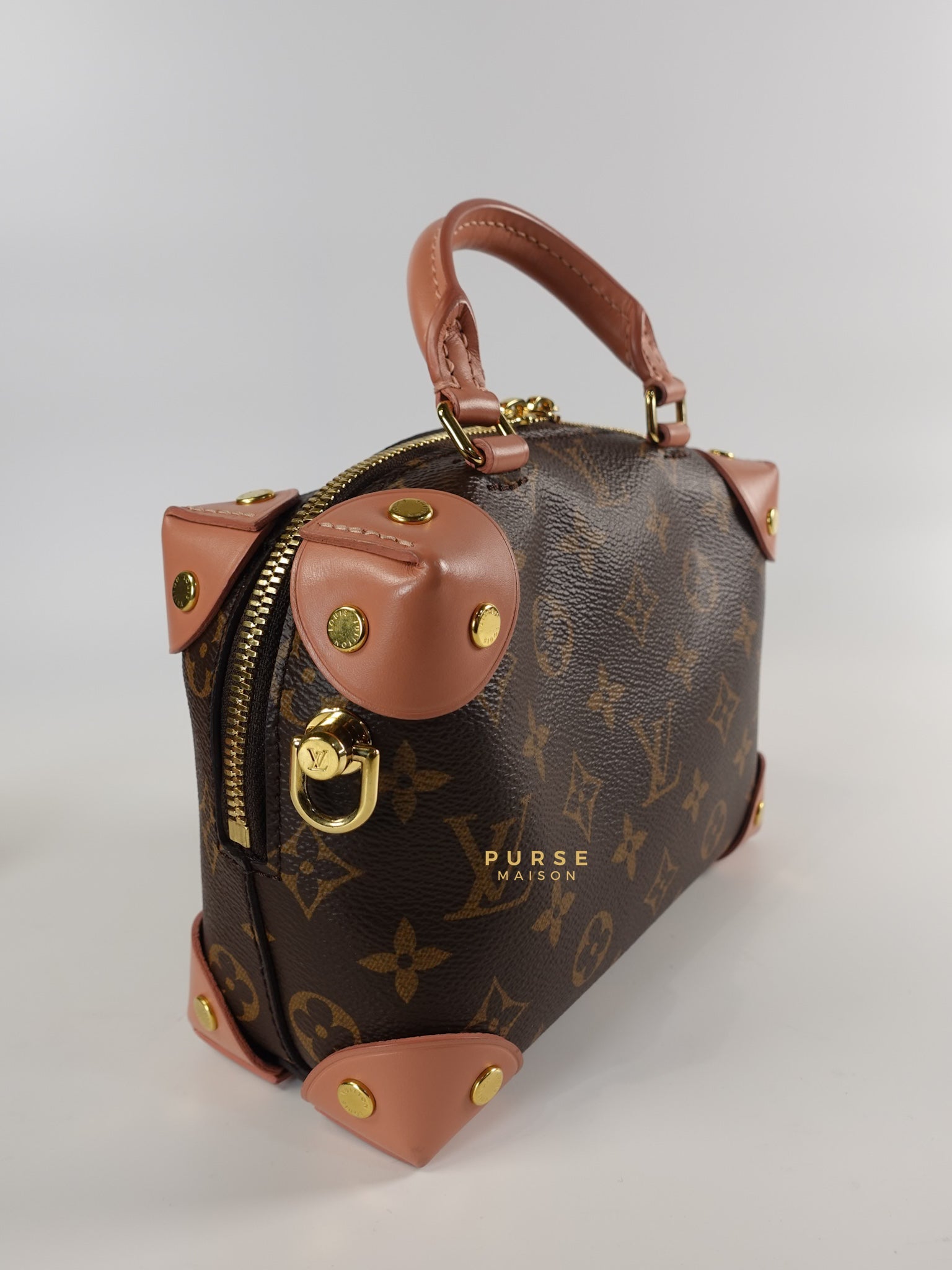 Petite Malle Souple Pink in Monogram Canvas (Date Code: TR3230 ) | Purse Maison Luxury Bags Shop