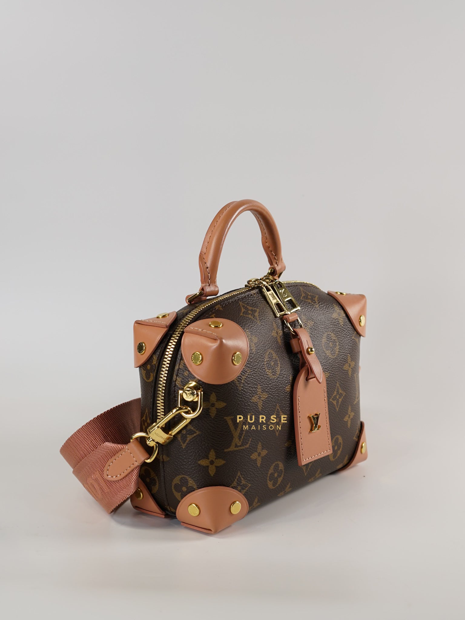 Petite Malle Souple Pink in Monogram Canvas (Date Code: TR3230 ) | Purse Maison Luxury Bags Shop