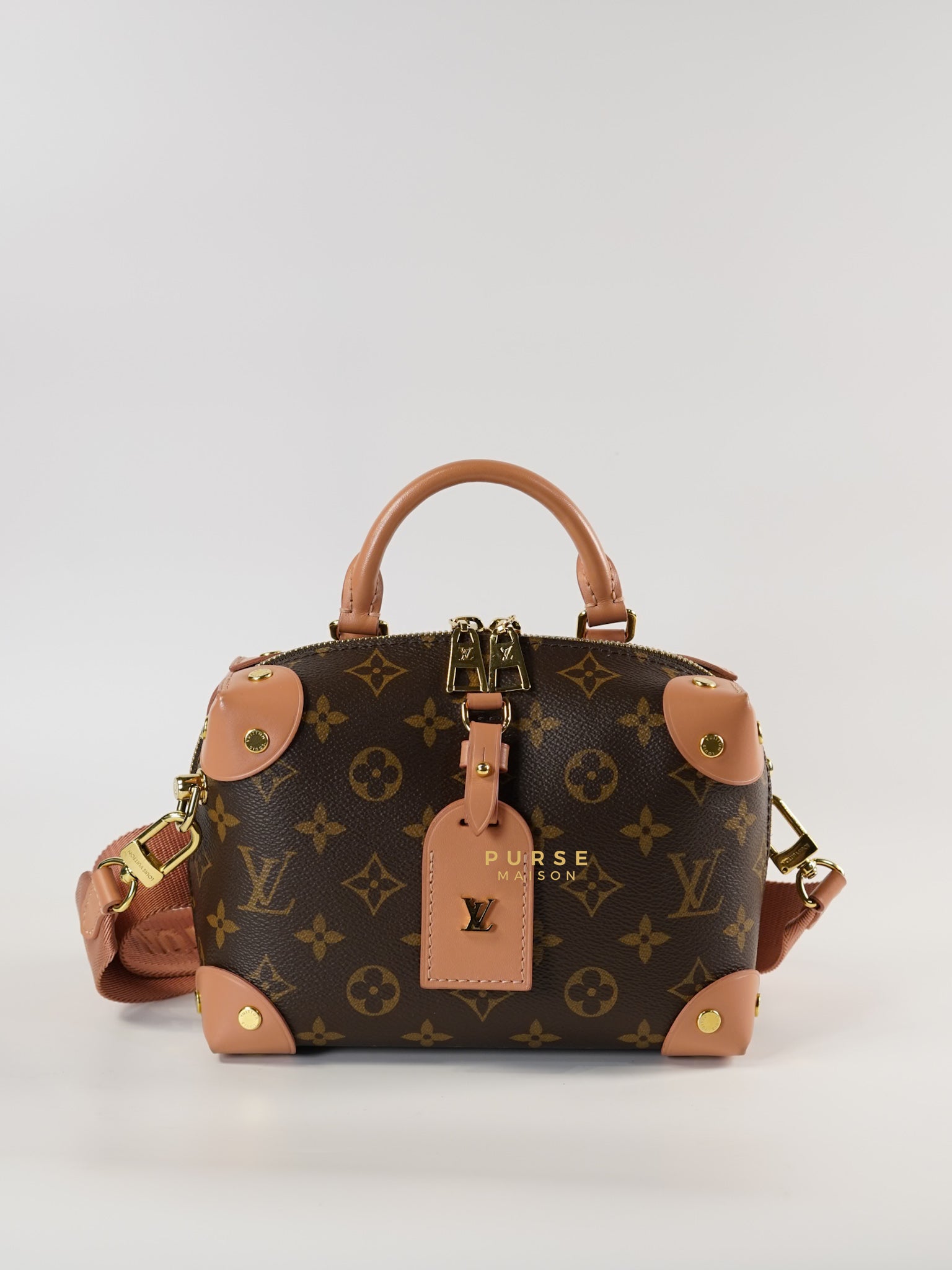 Petite Malle Souple Pink in Monogram Canvas (Date Code: TR3230 ) | Purse Maison Luxury Bags Shop