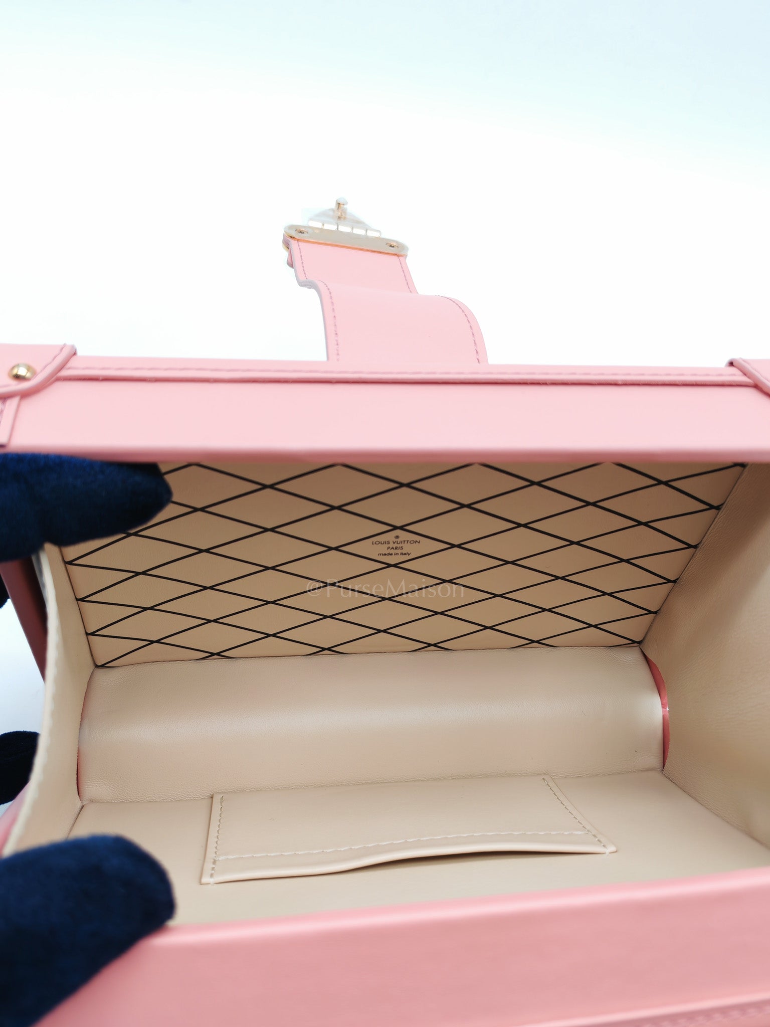Petite Mallee Shoulder Bag in Pink Since 1854 Jacquard Clutch Rose Gold Hardware (Microchip) | Purse Maison Luxury Bags Shop