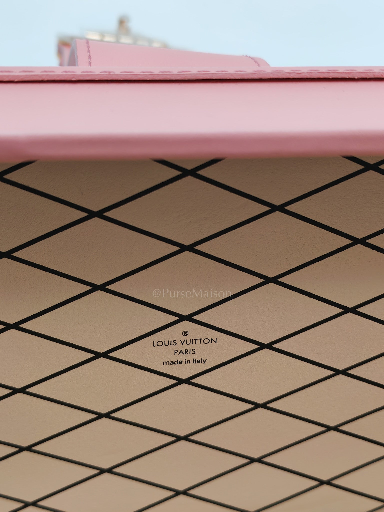 Petite Mallee Shoulder Bag in Pink Since 1854 Jacquard Clutch Rose Gold Hardware (Microchip) | Purse Maison Luxury Bags Shop