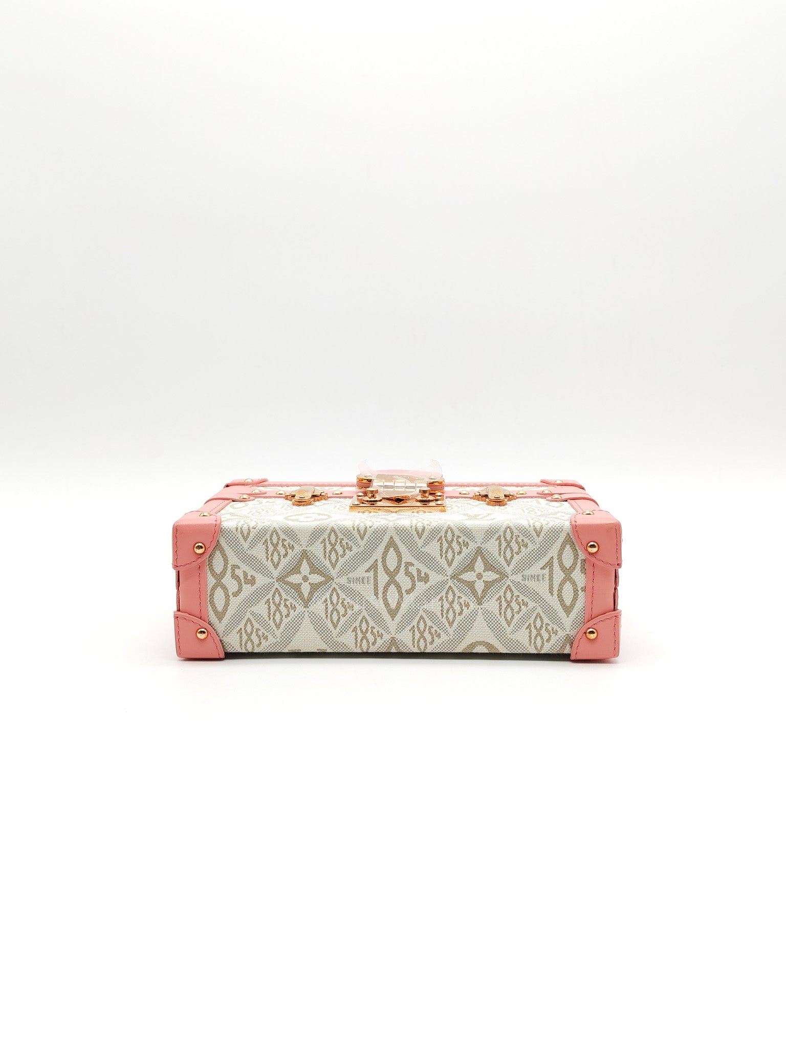 Petite Mallee Shoulder Bag in Pink Since 1854 Jacquard Clutch Rose Gold Hardware (Microchip) | Purse Maison Luxury Bags Shop