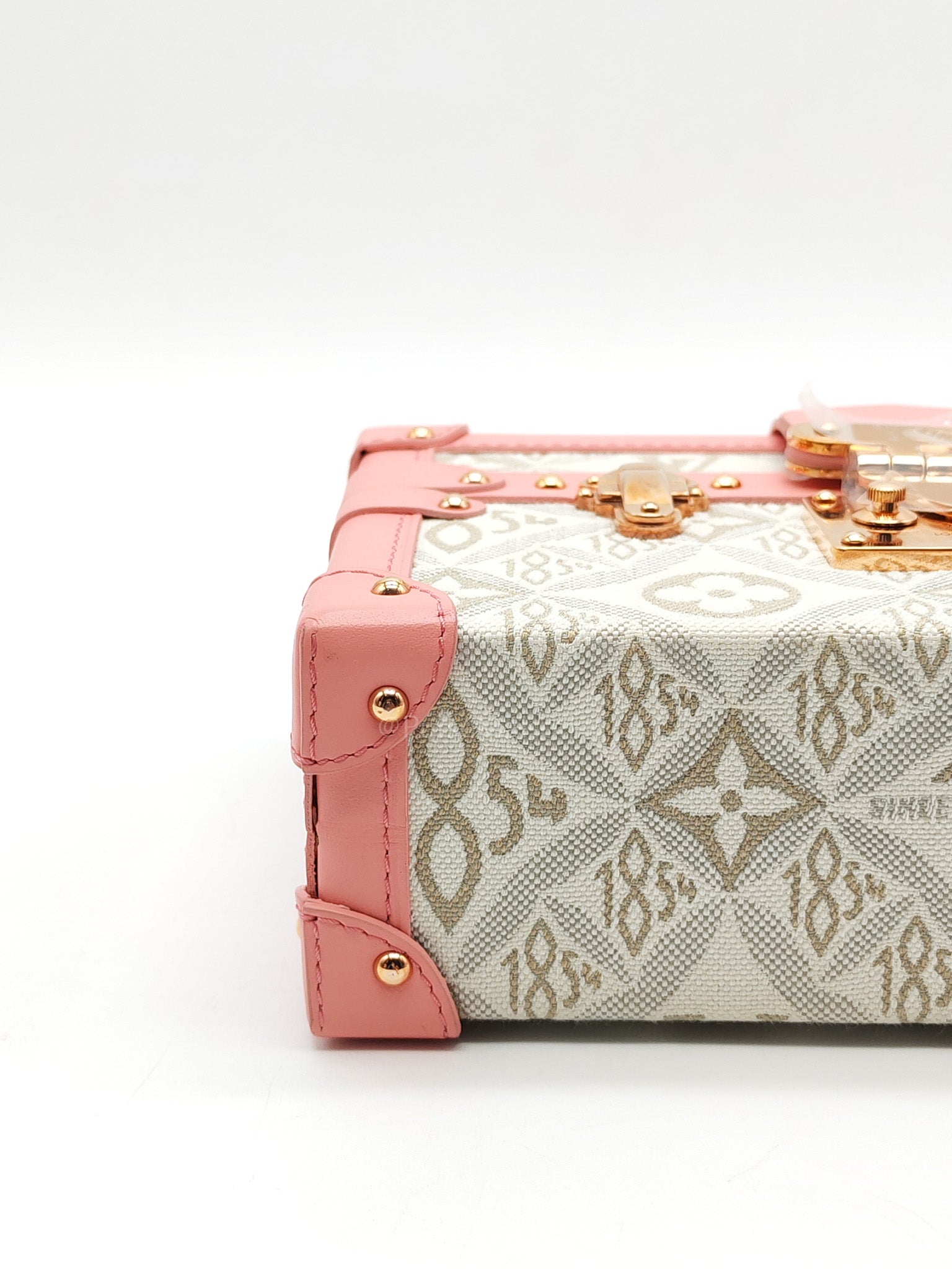 Petite Mallee Shoulder Bag in Pink Since 1854 Jacquard Clutch Rose Gold Hardware (Microchip) | Purse Maison Luxury Bags Shop