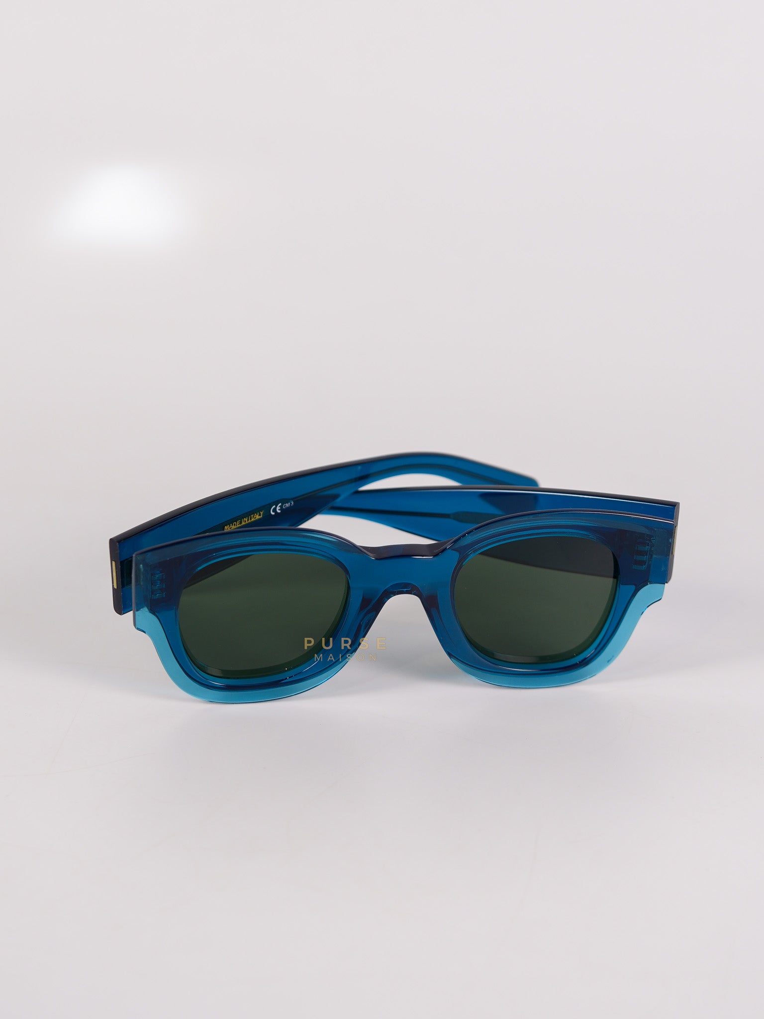 Petrol Blue Zoe Sunglasses | Purse Maison Luxury Bags Shop