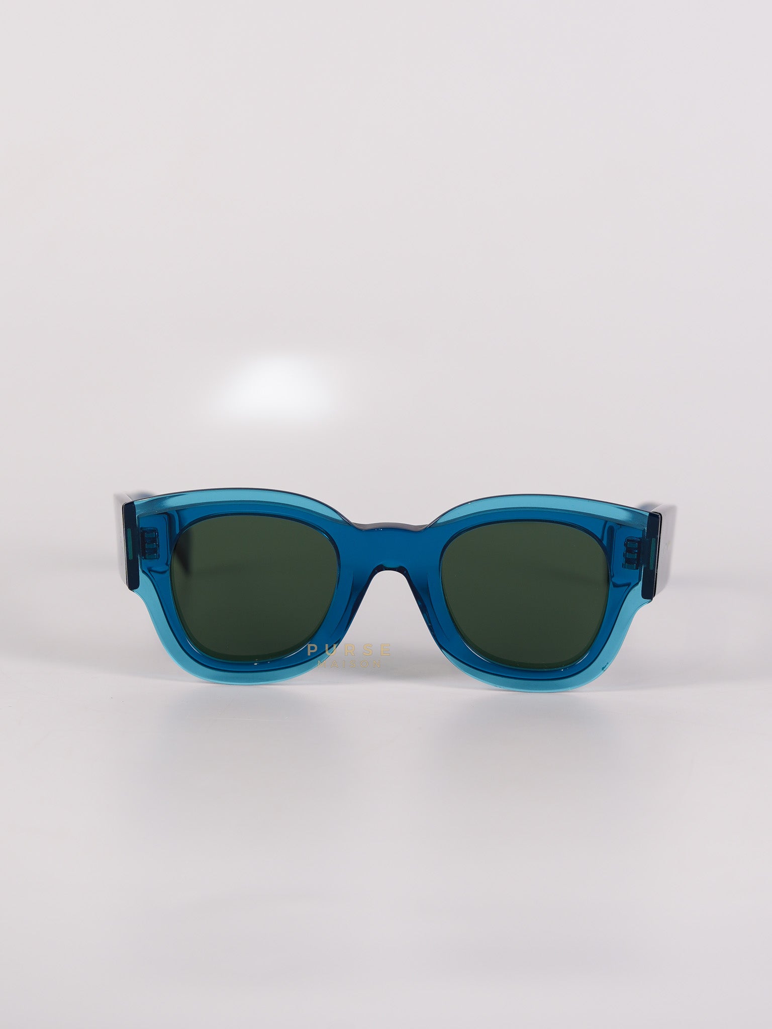 Petrol Blue Zoe Sunglasses | Purse Maison Luxury Bags Shop