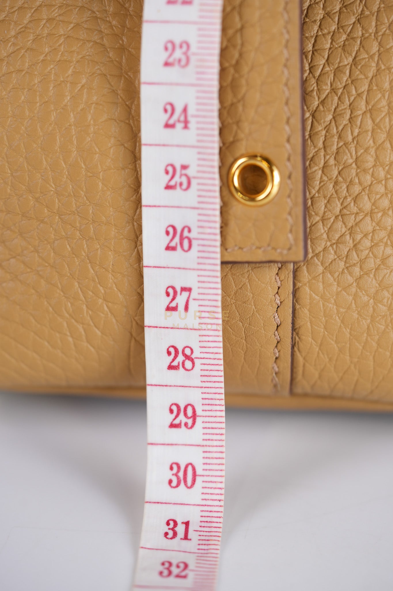 Picotin 18 Biscuit in Clemence Taurillon Leather and Gold Hardware Stamp K (2025) | Purse Maison Luxury Bags Shop