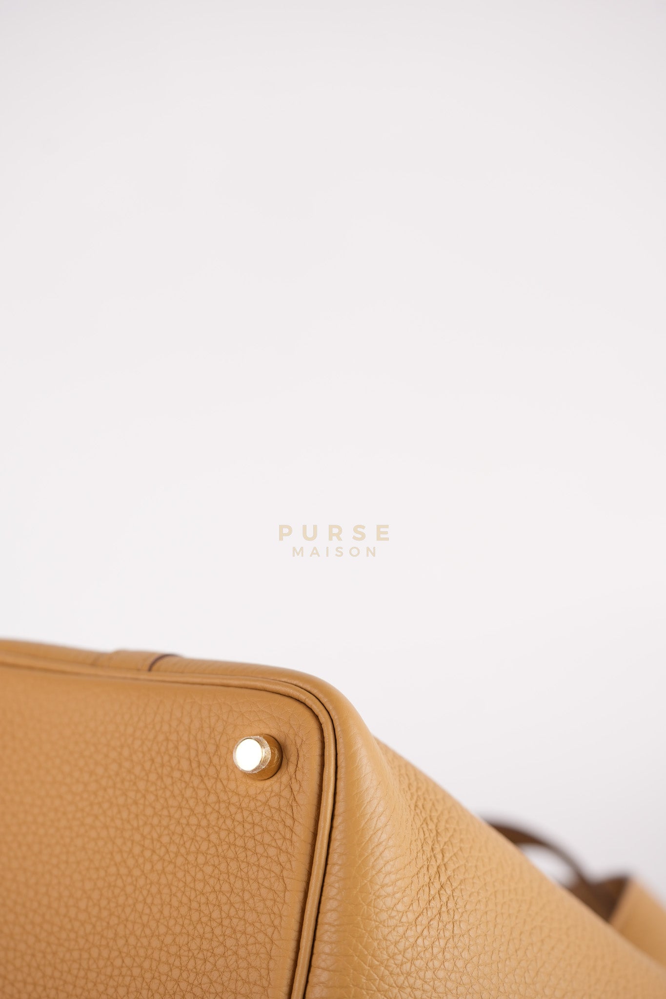 Picotin 18 Biscuit in Clemence Taurillon Leather and Gold Hardware Stamp K (2025) | Purse Maison Luxury Bags Shop