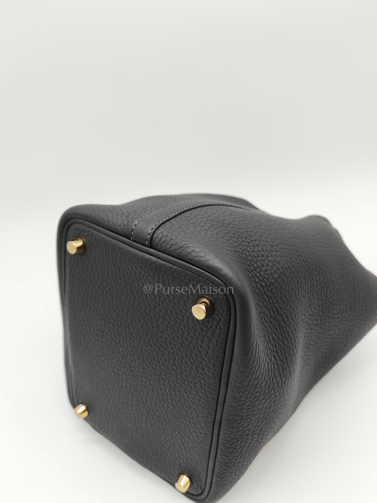 Picotin 18 Caban in Clemence Leather and Gold Hardware Stamp K (2025) | Purse Maison Luxury Bags Shop