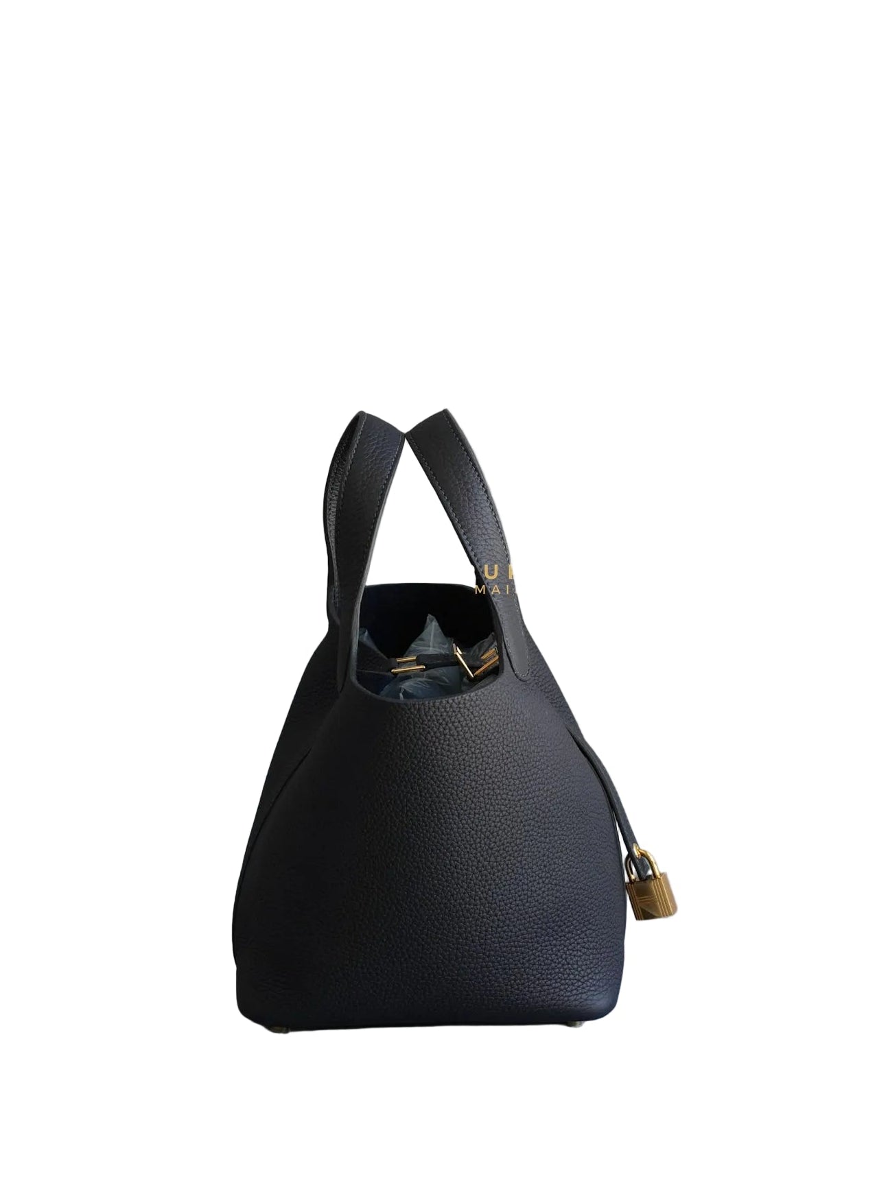 Picotin 18 Caban in Clemence Leather and Gold Hardware Stamp K (2025) | Purse Maison Luxury Bags Shop