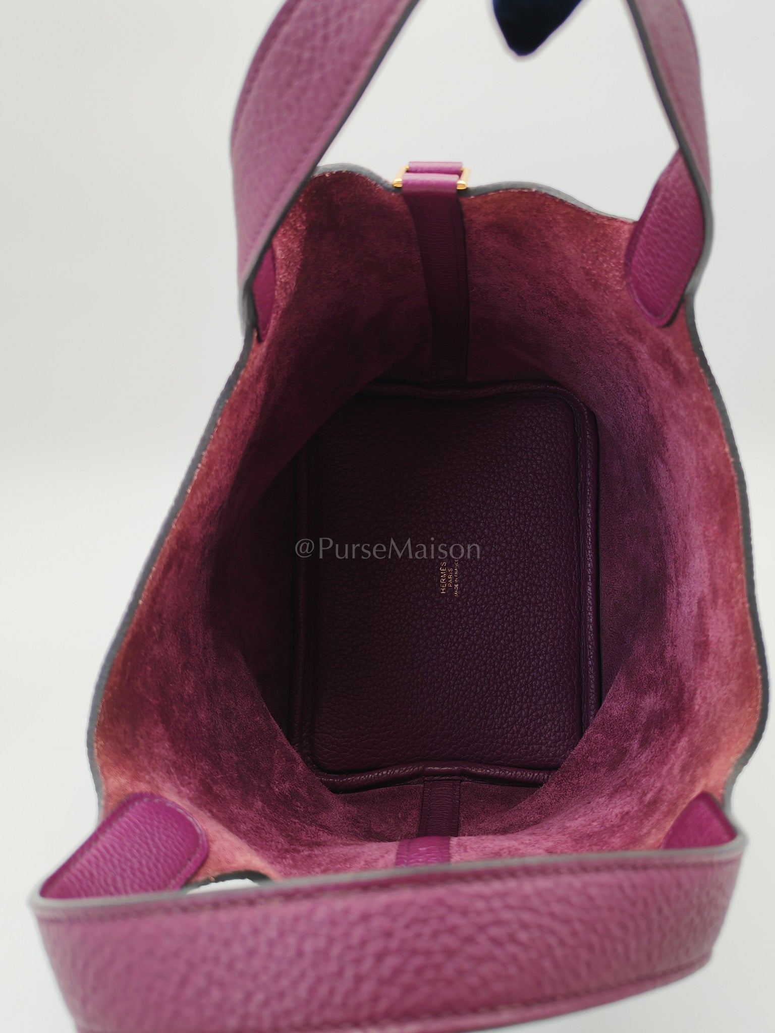 Picotin 18 in Anemone Taurillon Maurice Leather Gold Hardware Stamp D(2019) | Purse Maison Luxury Bags Shop