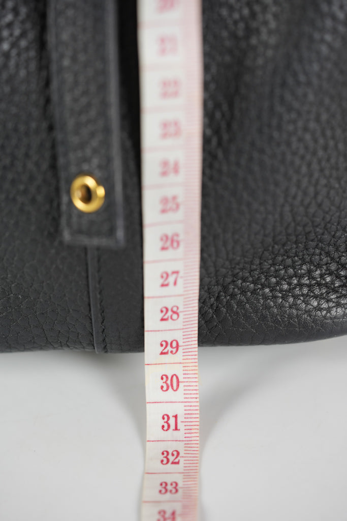 Picotin 18 in Black Clemence Leather and Gold Hardware Stamp Y (2020) | Purse Maison Luxury Bags Shop