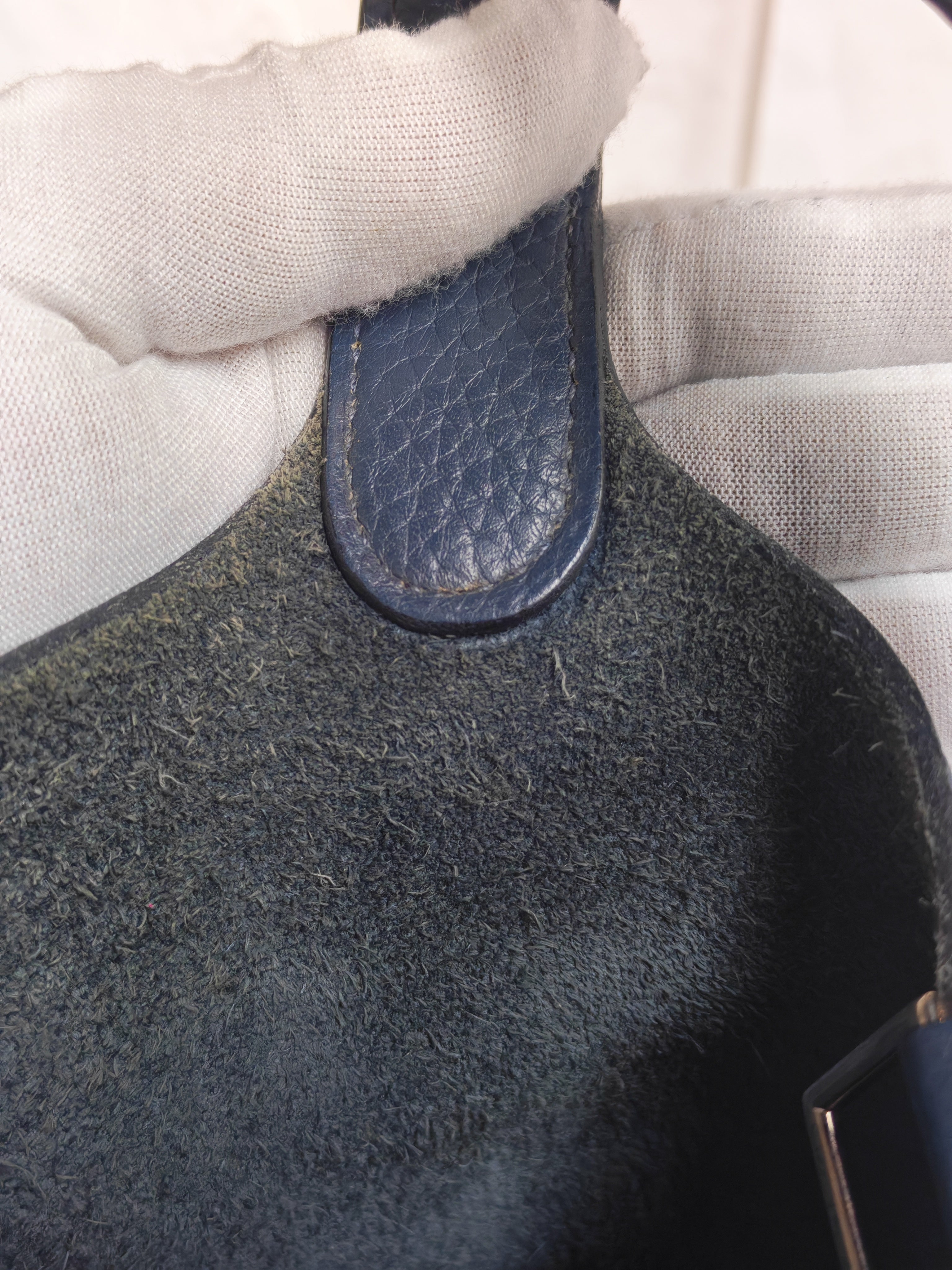 Picotin 18 in Blue Clemence Leather and Palladium Hardware Stamp M Square (2009) | Purse Maison Luxury Bags Shop