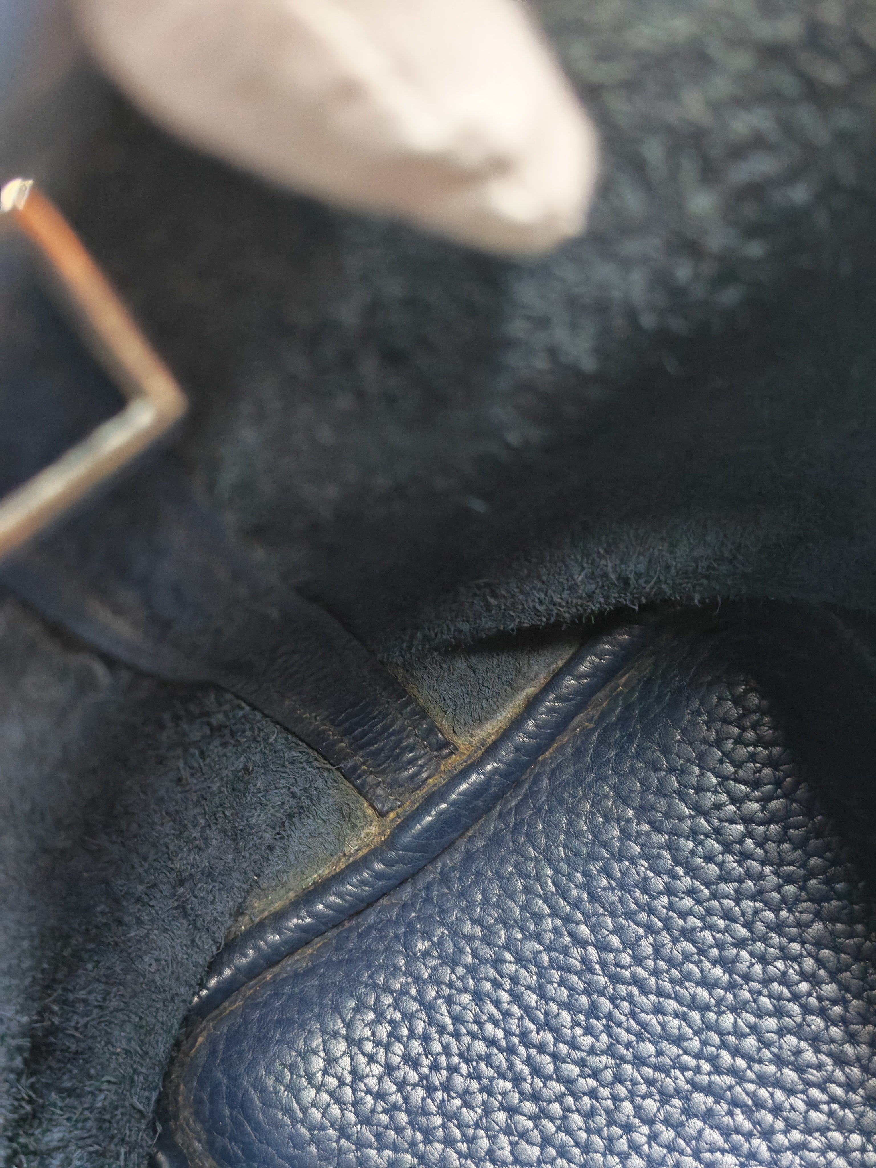 Picotin 18 in Blue Clemence Leather and Palladium Hardware Stamp M Square (2009) | Purse Maison Luxury Bags Shop