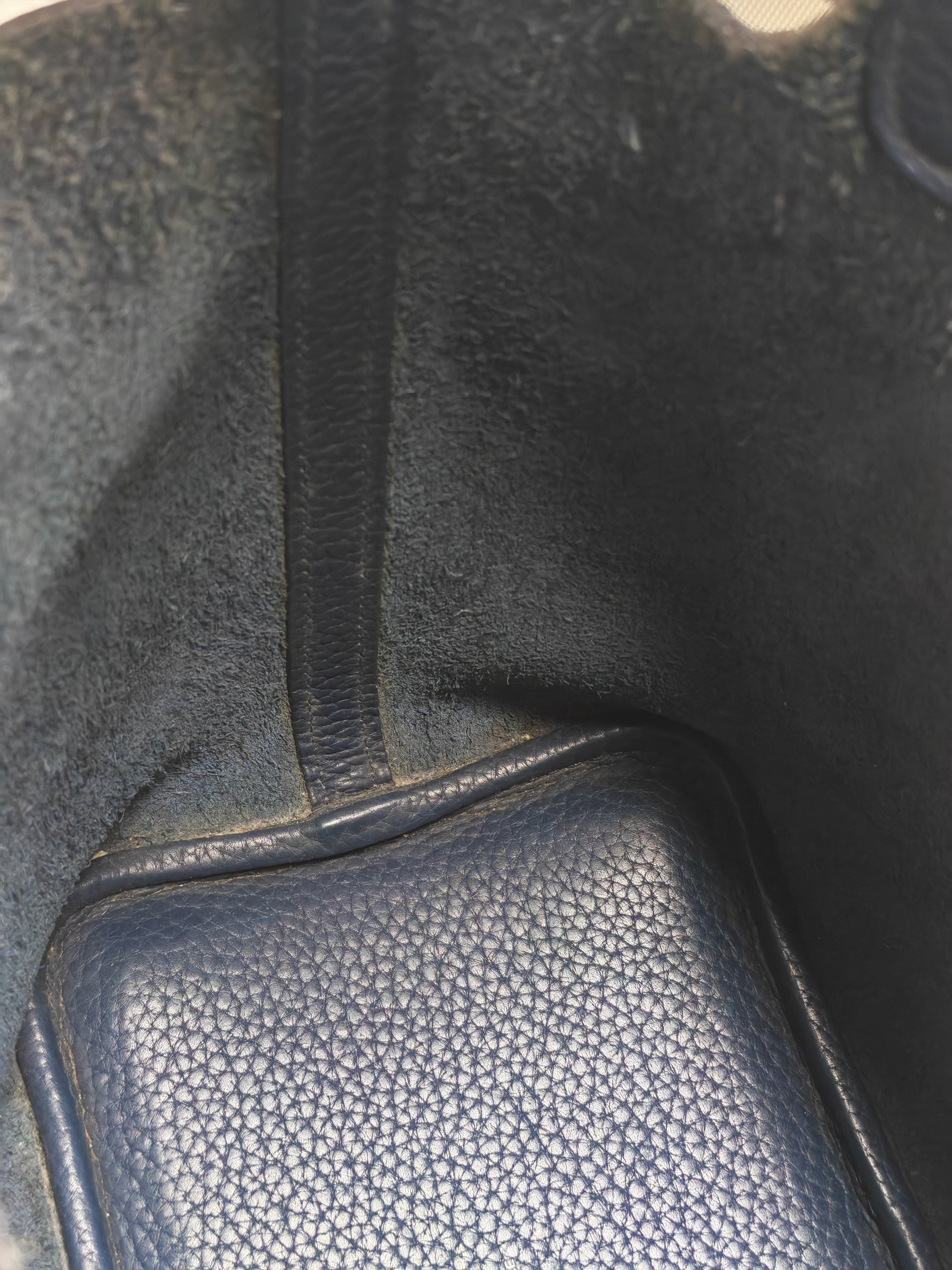 Picotin 18 in Blue Clemence Leather and Palladium Hardware Stamp M Square (2009) | Purse Maison Luxury Bags Shop