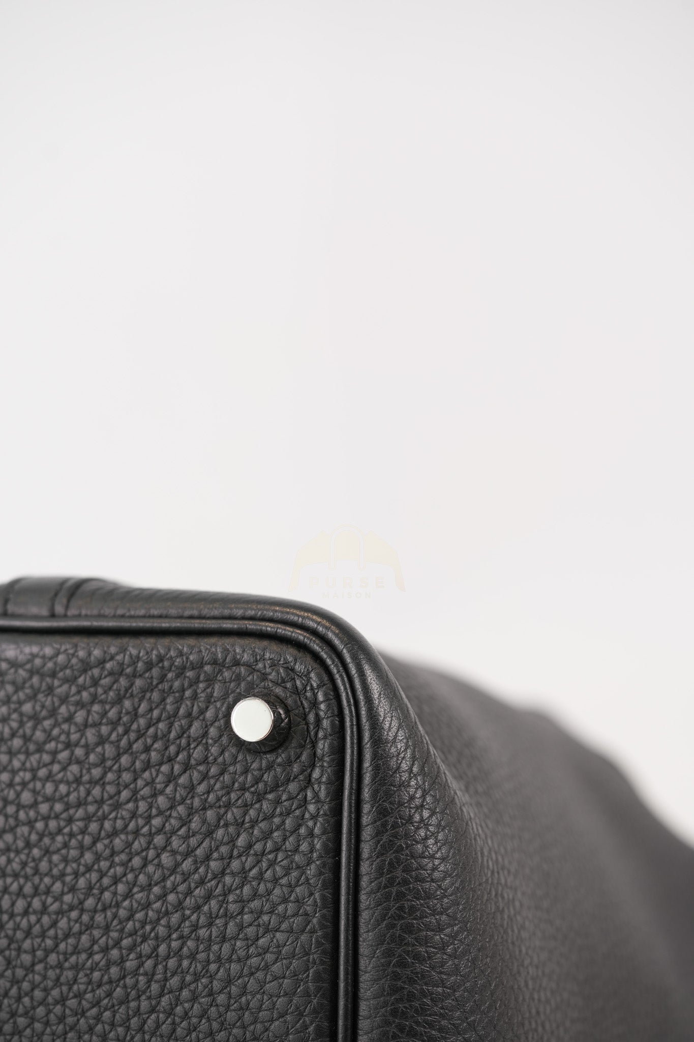 Picotin 18 in Noir/Black Clemence Leather Palladium Hardware Stamp U(2022) | Purse Maison Luxury Bags Shop