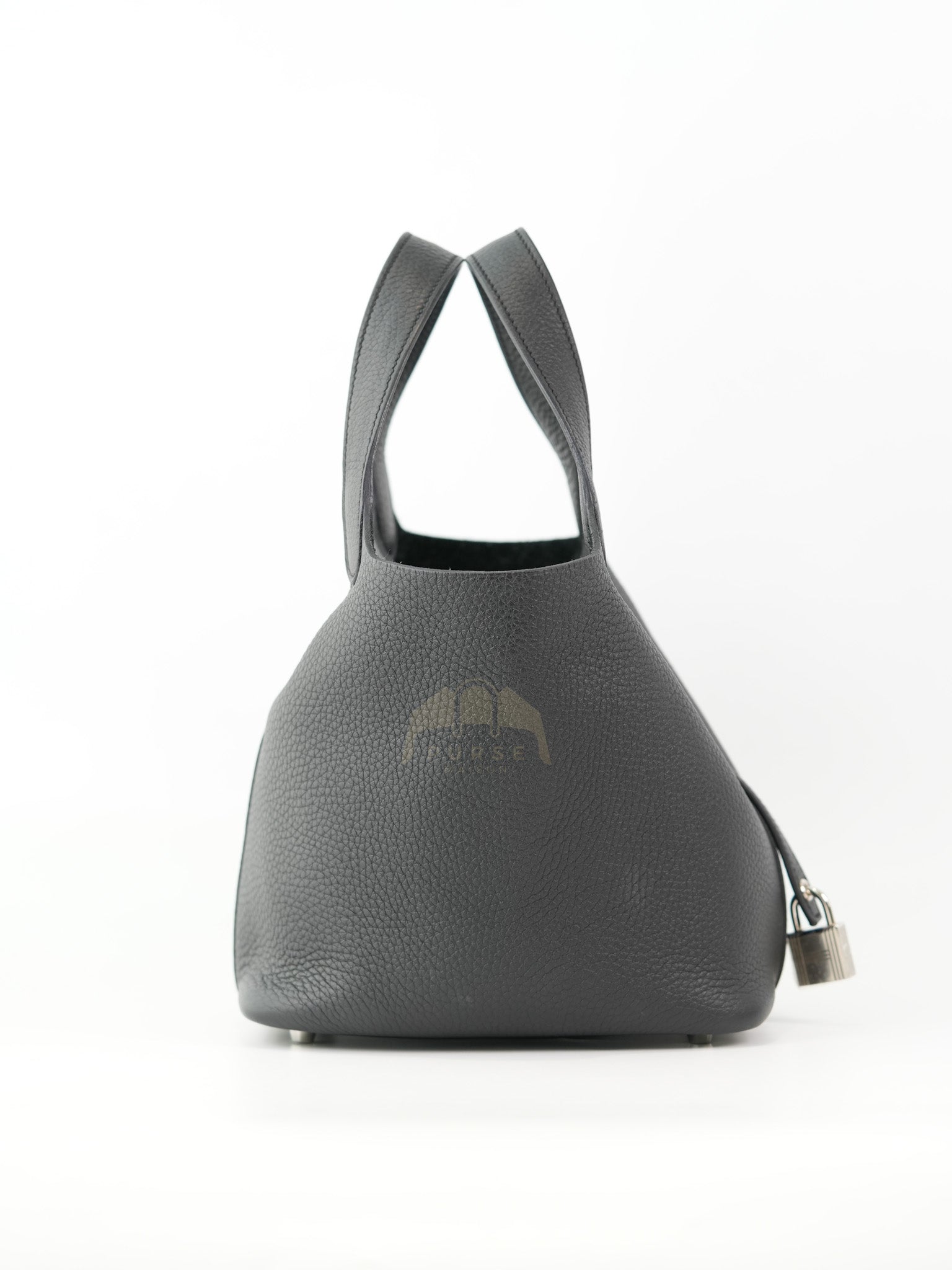 Picotin 18 in Noir/Black Clemence Leather Palladium Hardware Stamp U(2022) | Purse Maison Luxury Bags Shop