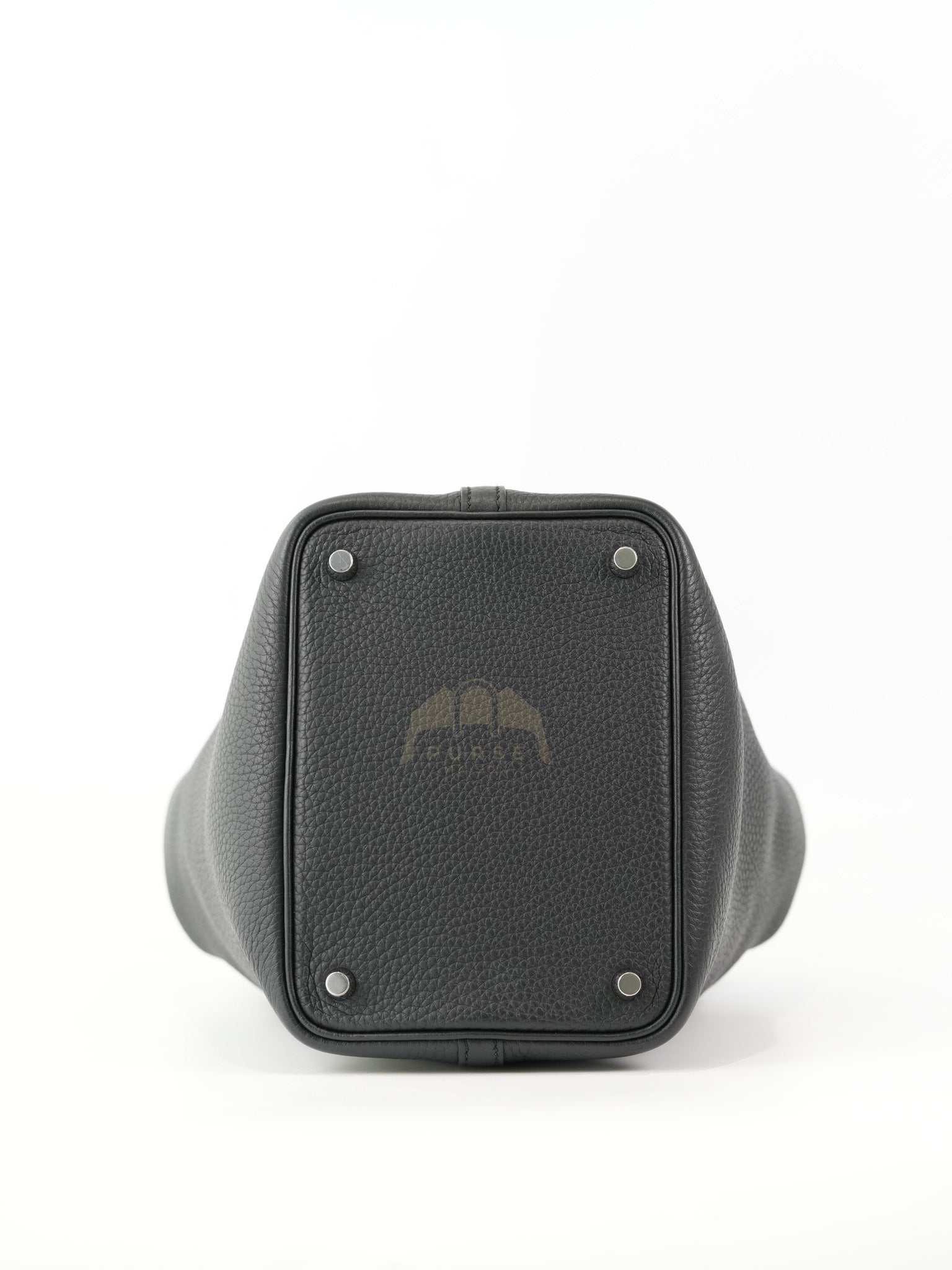 Picotin 18 in Noir/Black Clemence Leather Palladium Hardware Stamp U(2022) | Purse Maison Luxury Bags Shop