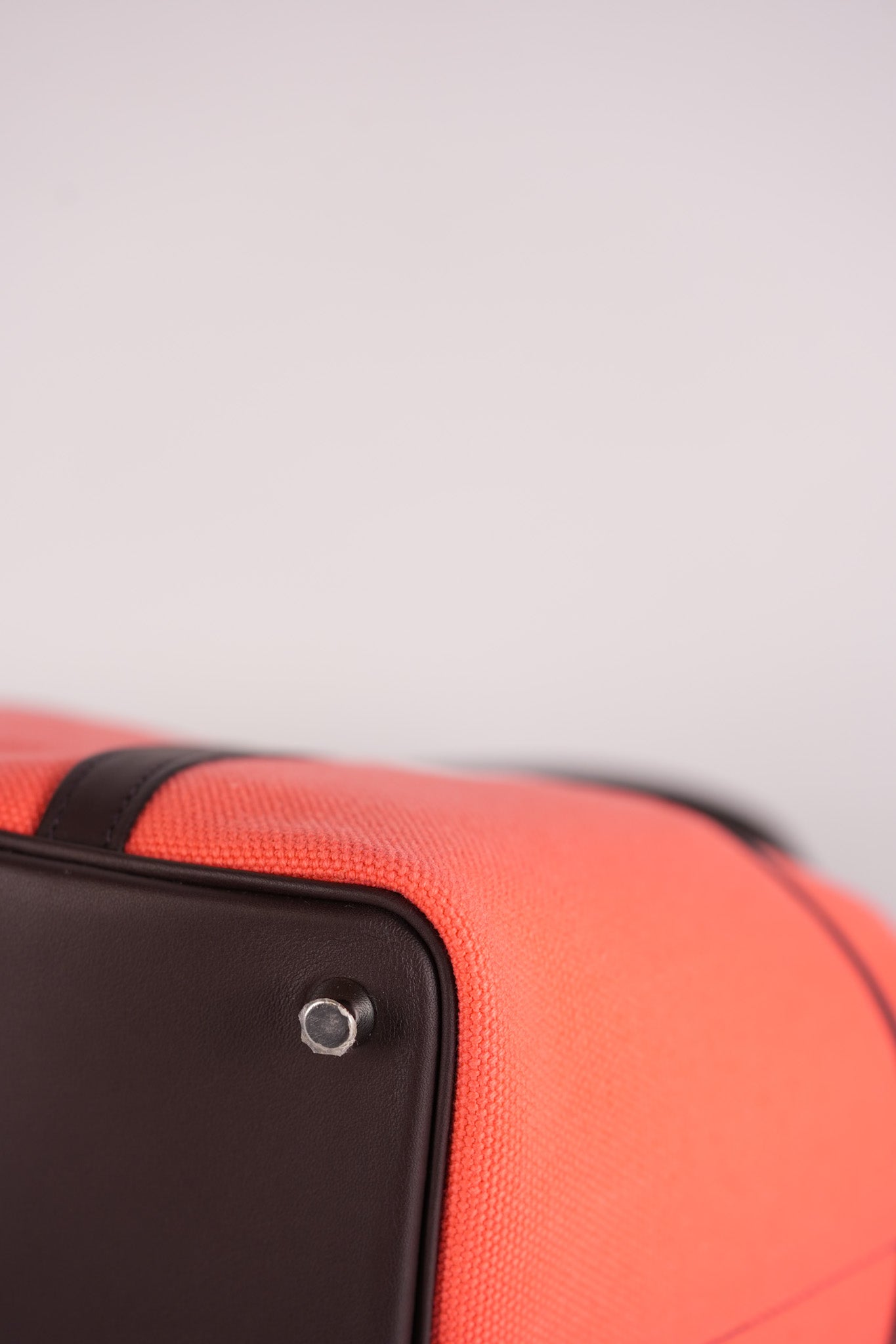 Picotin 18 Limited Edition Cargo Rouge Sellier Swift and Rose Texas Toile Goeland Canvas and Palladium Hardware Stamp U (2022) | Purse Maison Luxury Bags Shop