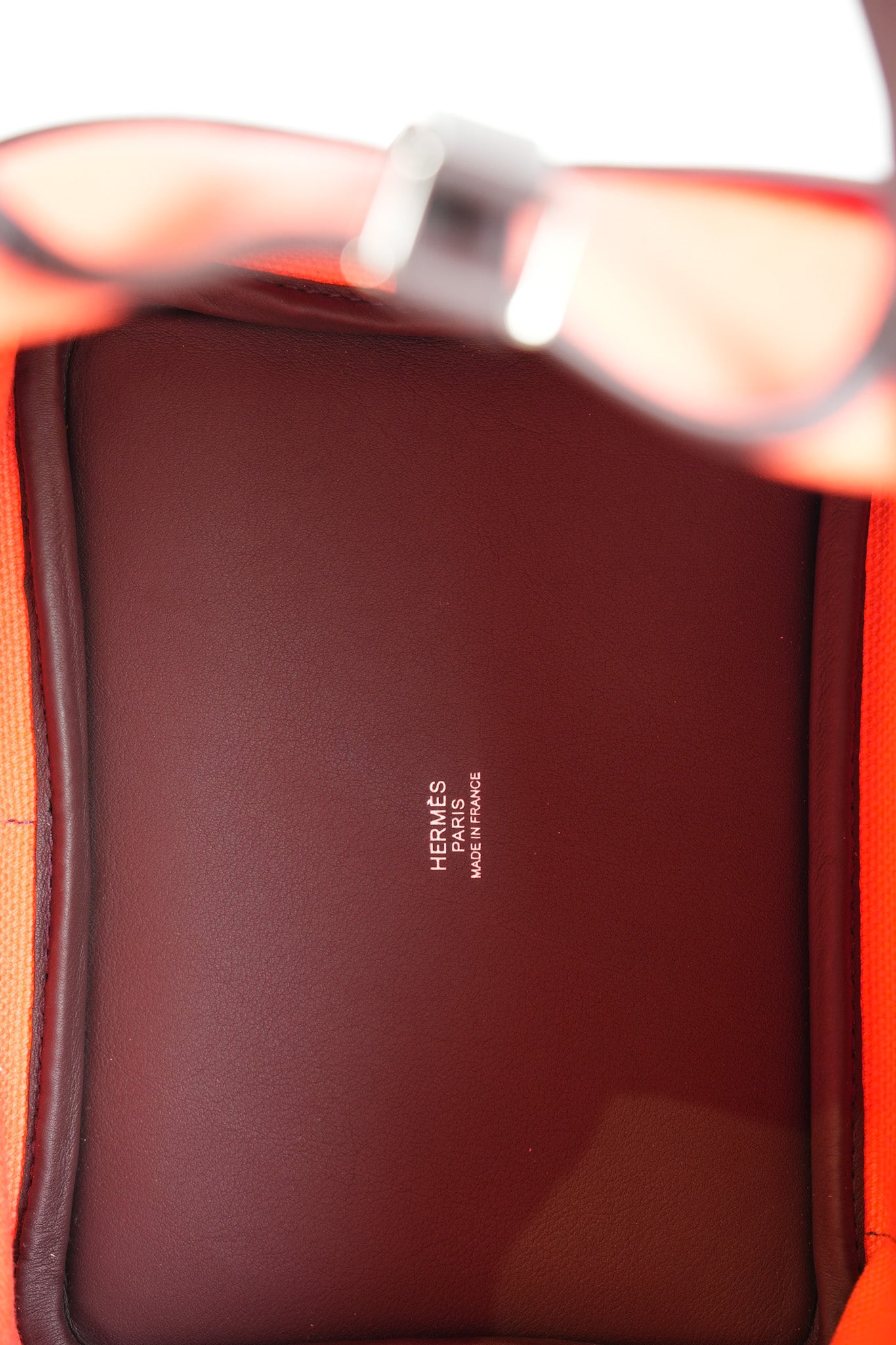 Picotin 18 Limited Edition Cargo Rouge Sellier Swift and Rose Texas Toile Goeland Canvas and Palladium Hardware Stamp U (2022) | Purse Maison Luxury Bags Shop