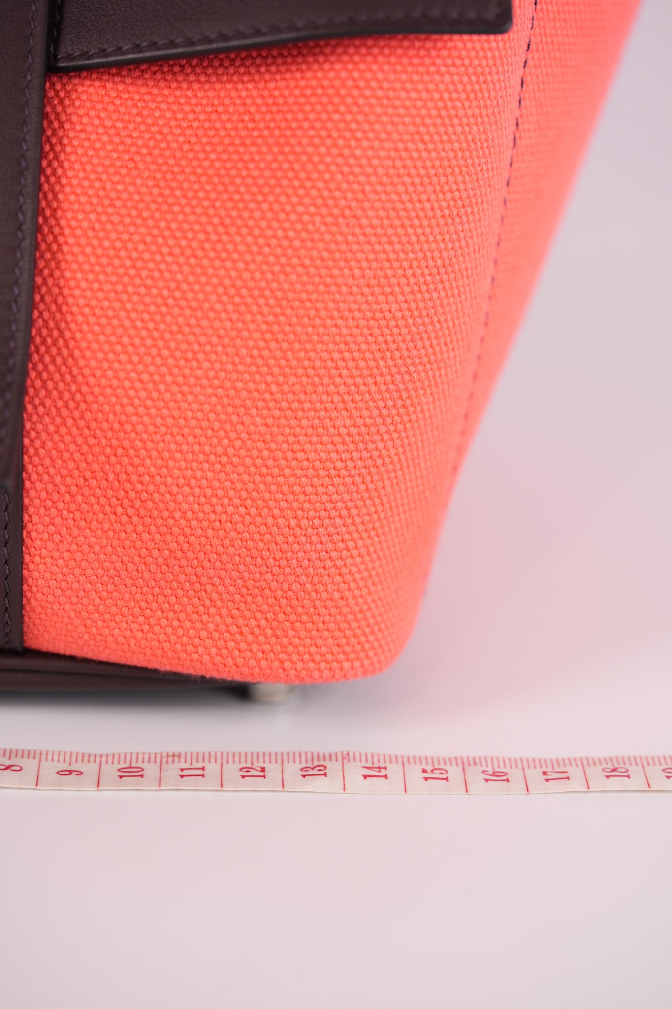 Picotin 18 Limited Edition Cargo Rouge Sellier Swift and Rose Texas Toile Goeland Canvas and Palladium Hardware Stamp U (2022) | Purse Maison Luxury Bags Shop