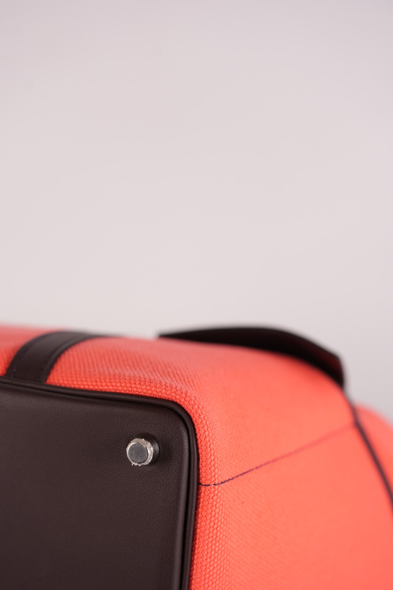 Picotin 18 Limited Edition Cargo Rouge Sellier Swift and Rose Texas Toile Goeland Canvas and Palladium Hardware Stamp U (2022) | Purse Maison Luxury Bags Shop