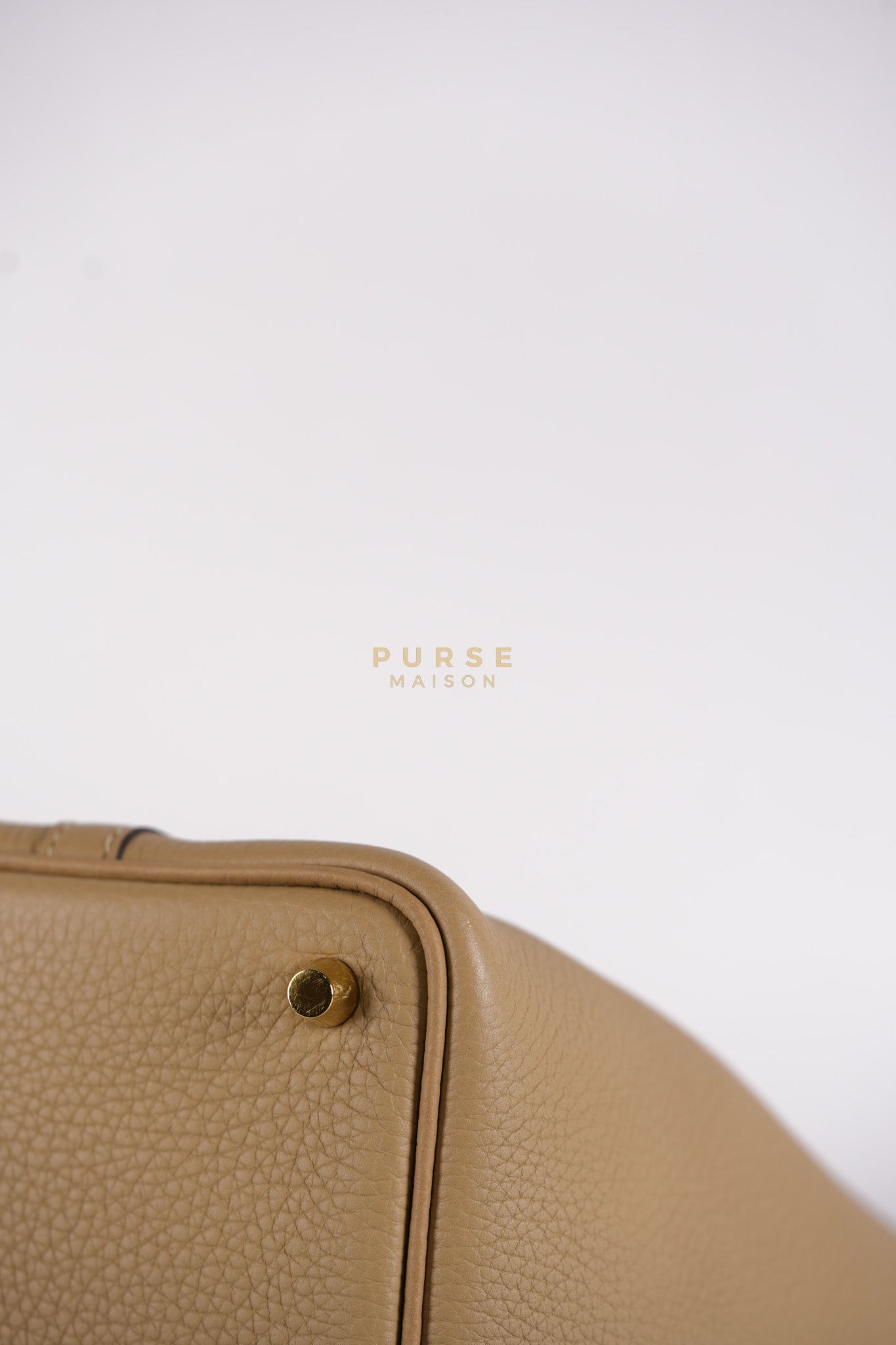 Picotin 18 Trench in Clemence Leather and Gold Hardware Stamp Z (2021) | Purse Maison Luxury Bags Shop