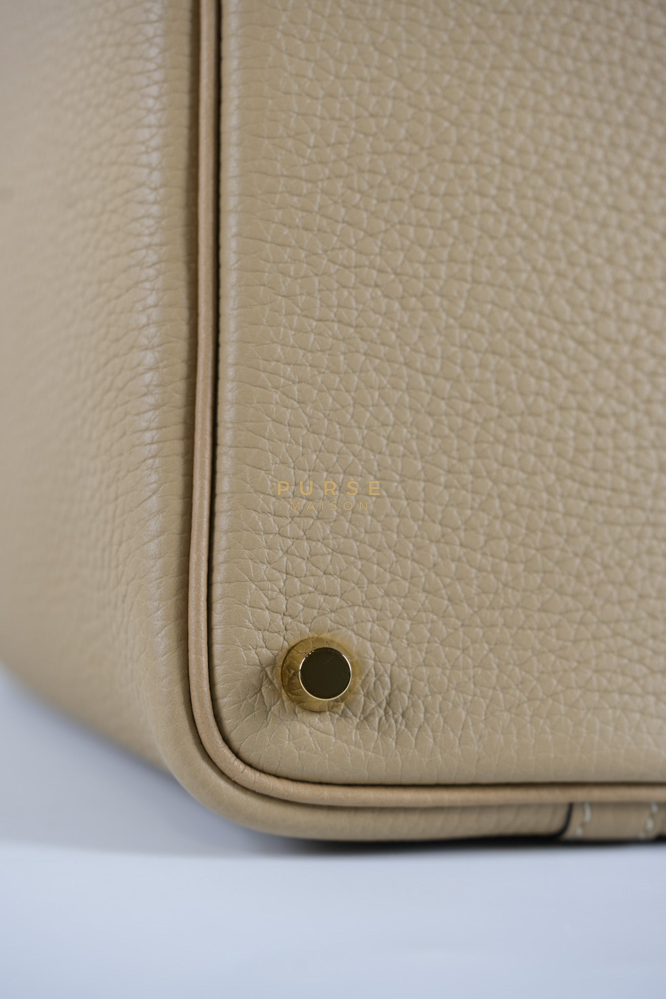 Picotin 18 Trench in Clemence Leather and Gold Hardware Stamp Z (2021) | Purse Maison Luxury Bags Shop