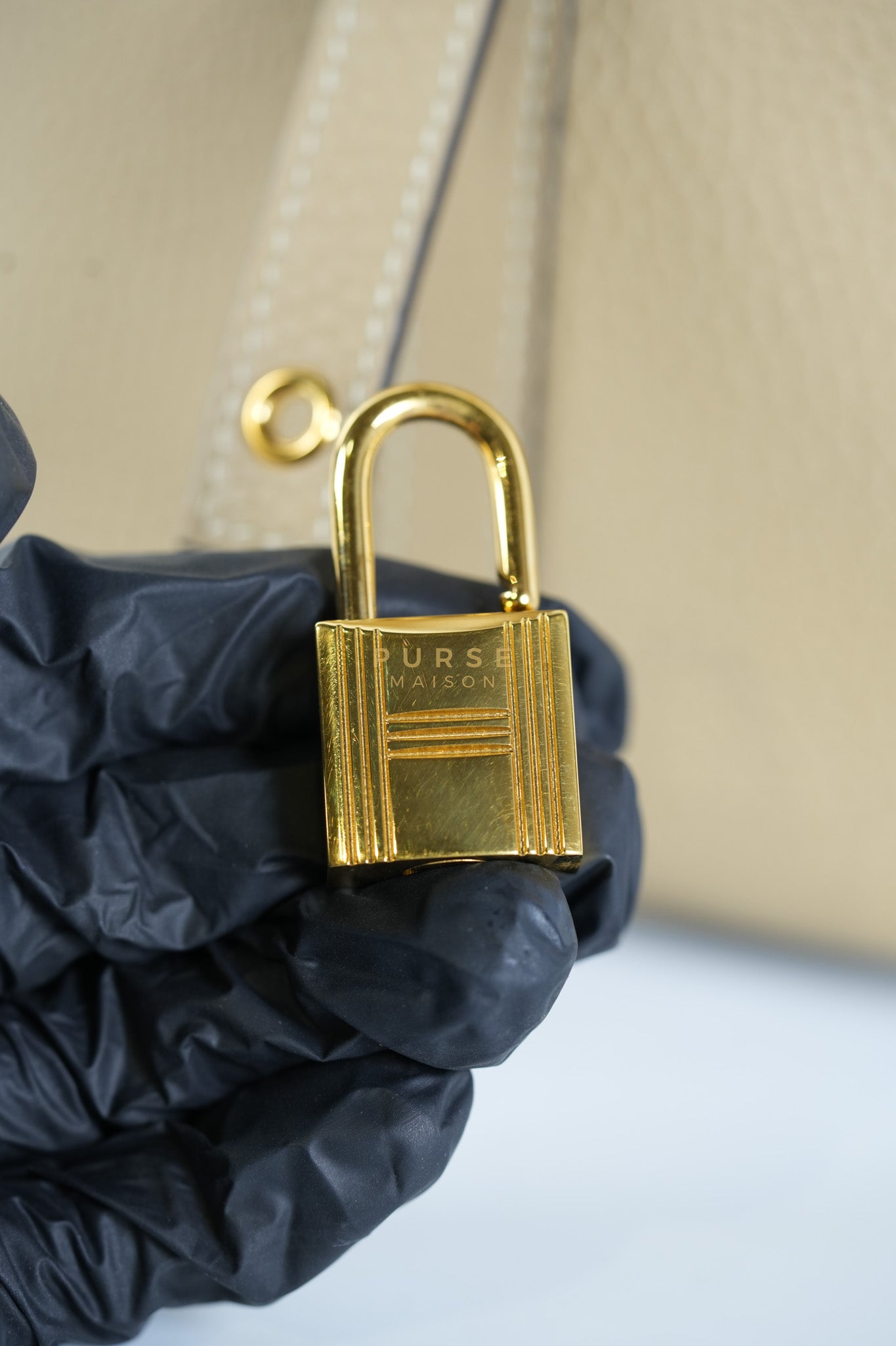 Picotin 18 Trench in Clemence Leather and Gold Hardware Stamp Z (2021) | Purse Maison Luxury Bags Shop