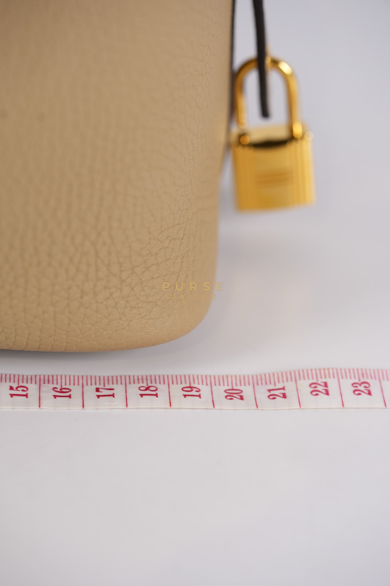 Picotin 18 Trench in Clemence Leather and Gold Hardware Stamp Z (2021) | Purse Maison Luxury Bags Shop