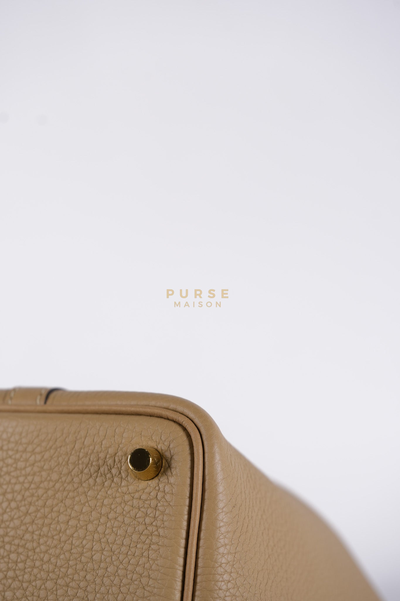 Picotin 18 Trench in Clemence Leather and Gold Hardware Stamp Z (2021) | Purse Maison Luxury Bags Shop