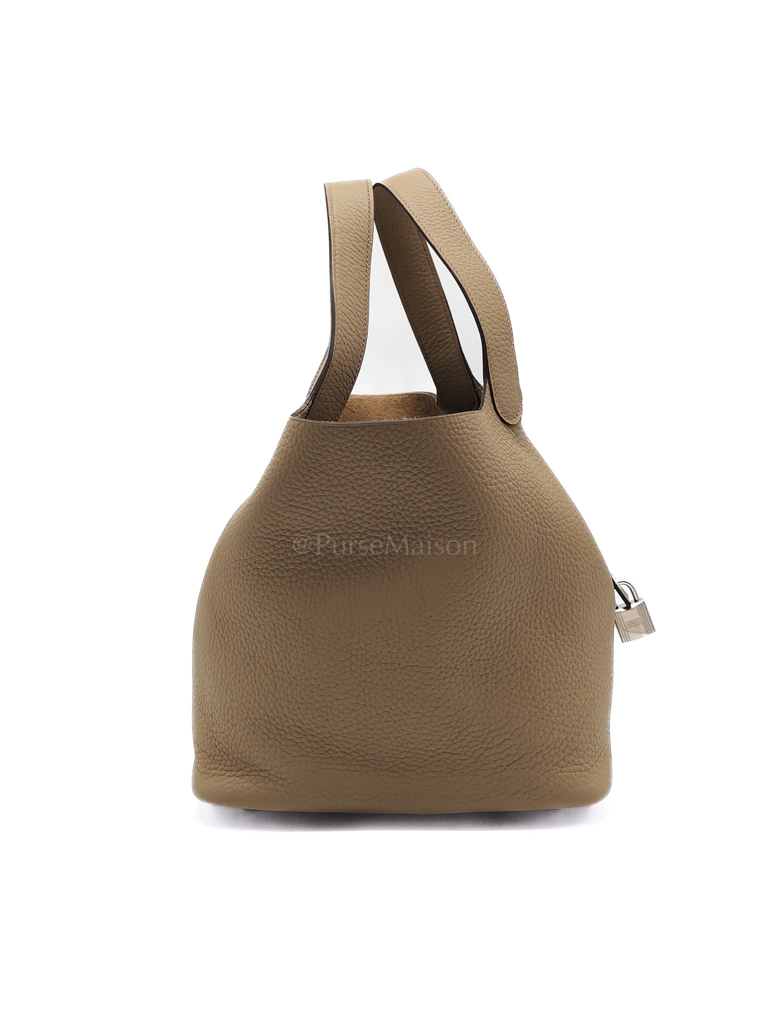 Picotin 22 in Beige Marfa Clemence Leather Palladium hardware Stamp B(2023) | Purse Maison Luxury Bags Shop
