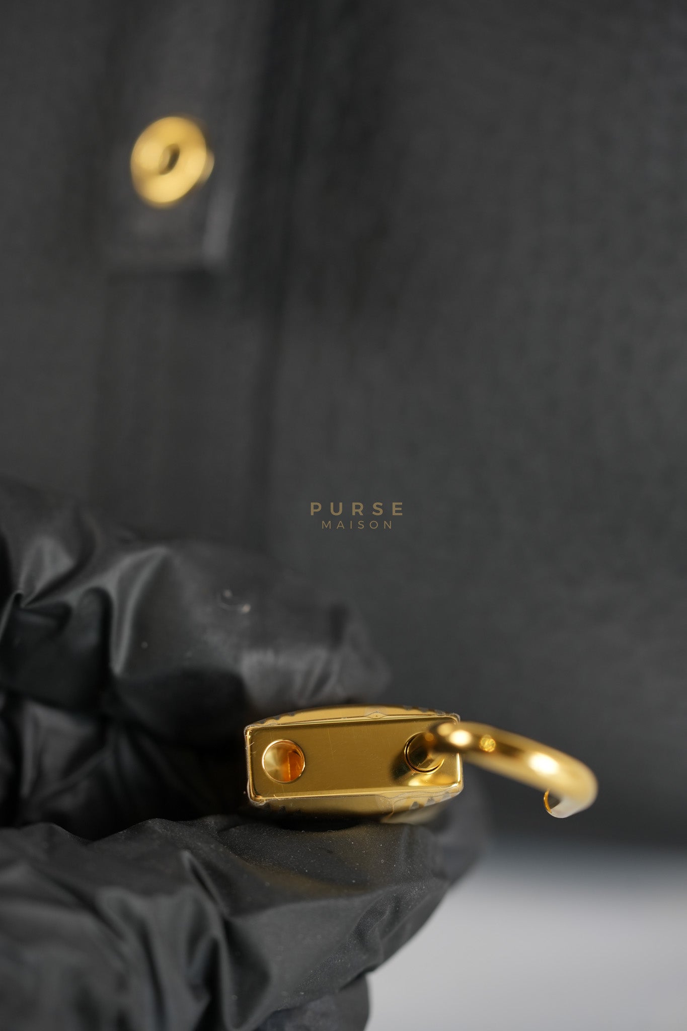 Picotin 22 in Black Clemence Leather and Gold Hardware Stamp K (2025) | Purse Maison Luxury Bags Shop