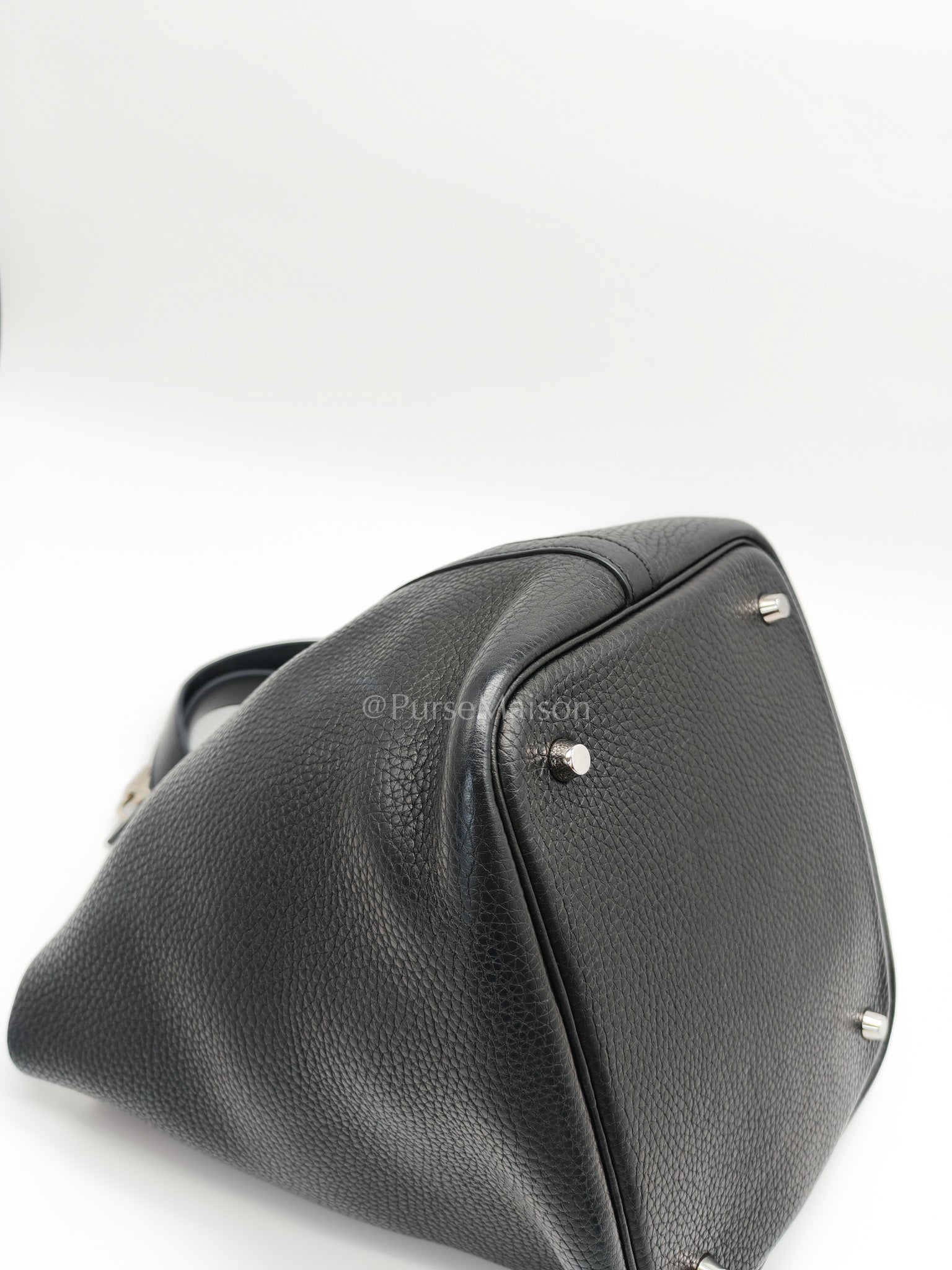 Picotin 22 in Black Clemence Leather and Palladium Hardware Stamp T (2015) | Purse Maison Luxury Bags Shop